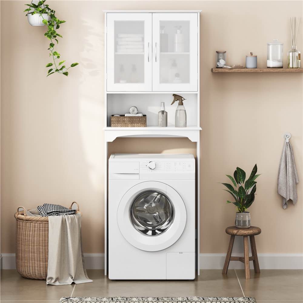 Condition photo showing New/Like New for amboy 25'' w x 66'' h x 9'' d over-the-toilet storage