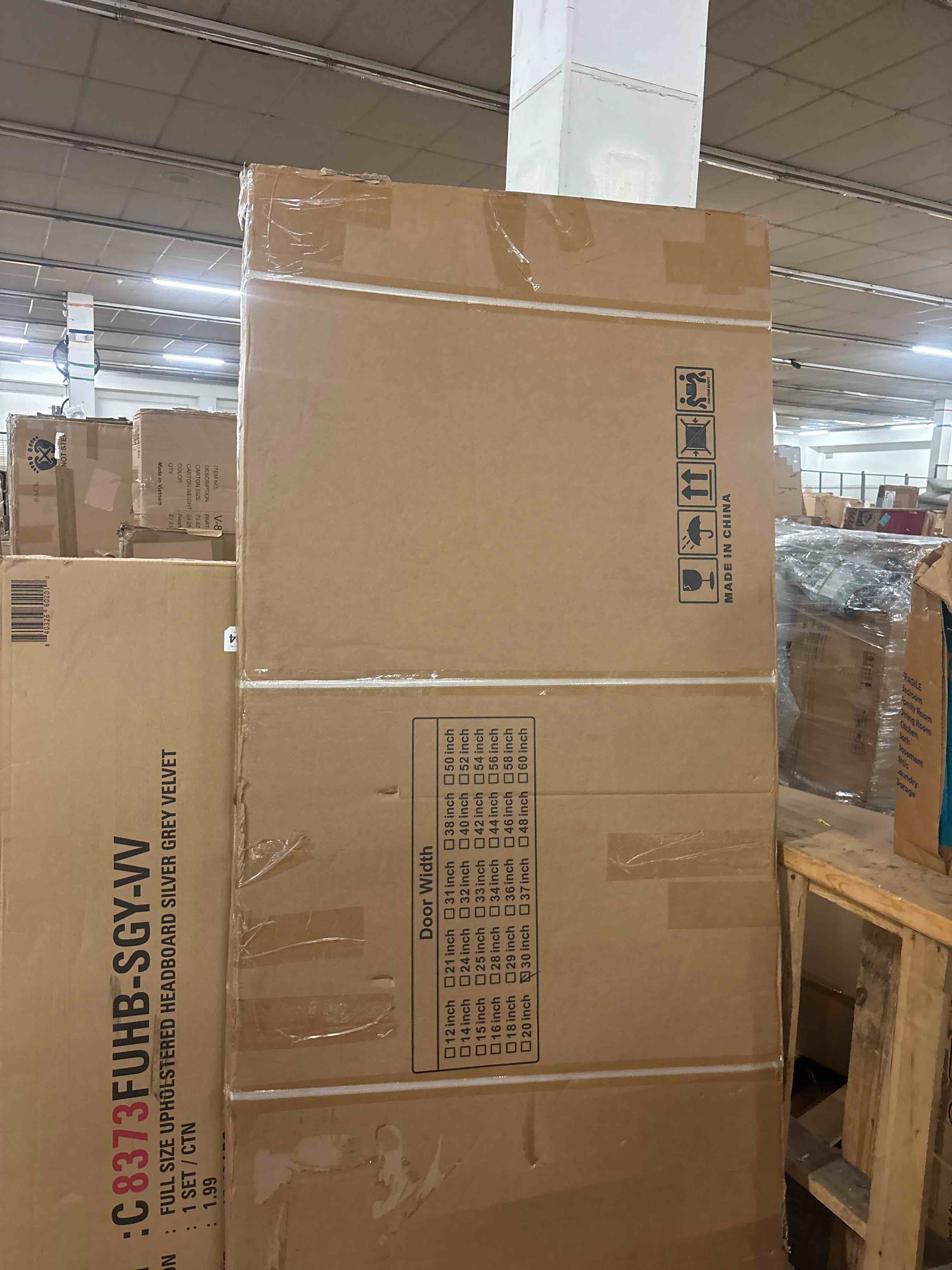 Condition photo showing New/Like New for 30 in. x 80 in. 10-lite solid core clear glass white primed composite mdf interior door slab no hardware included