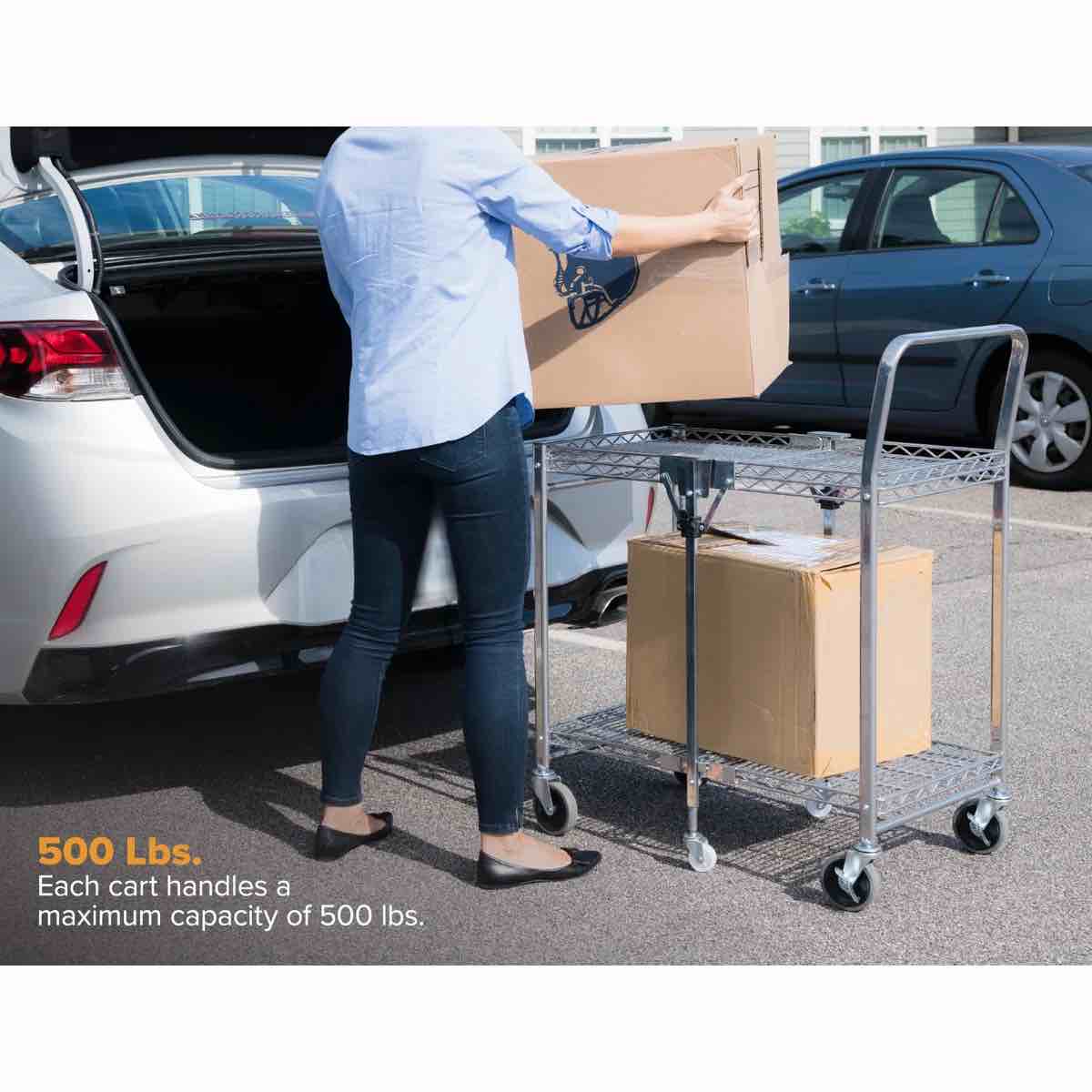 Condition photo showing New/Like New for utility cart with wheels