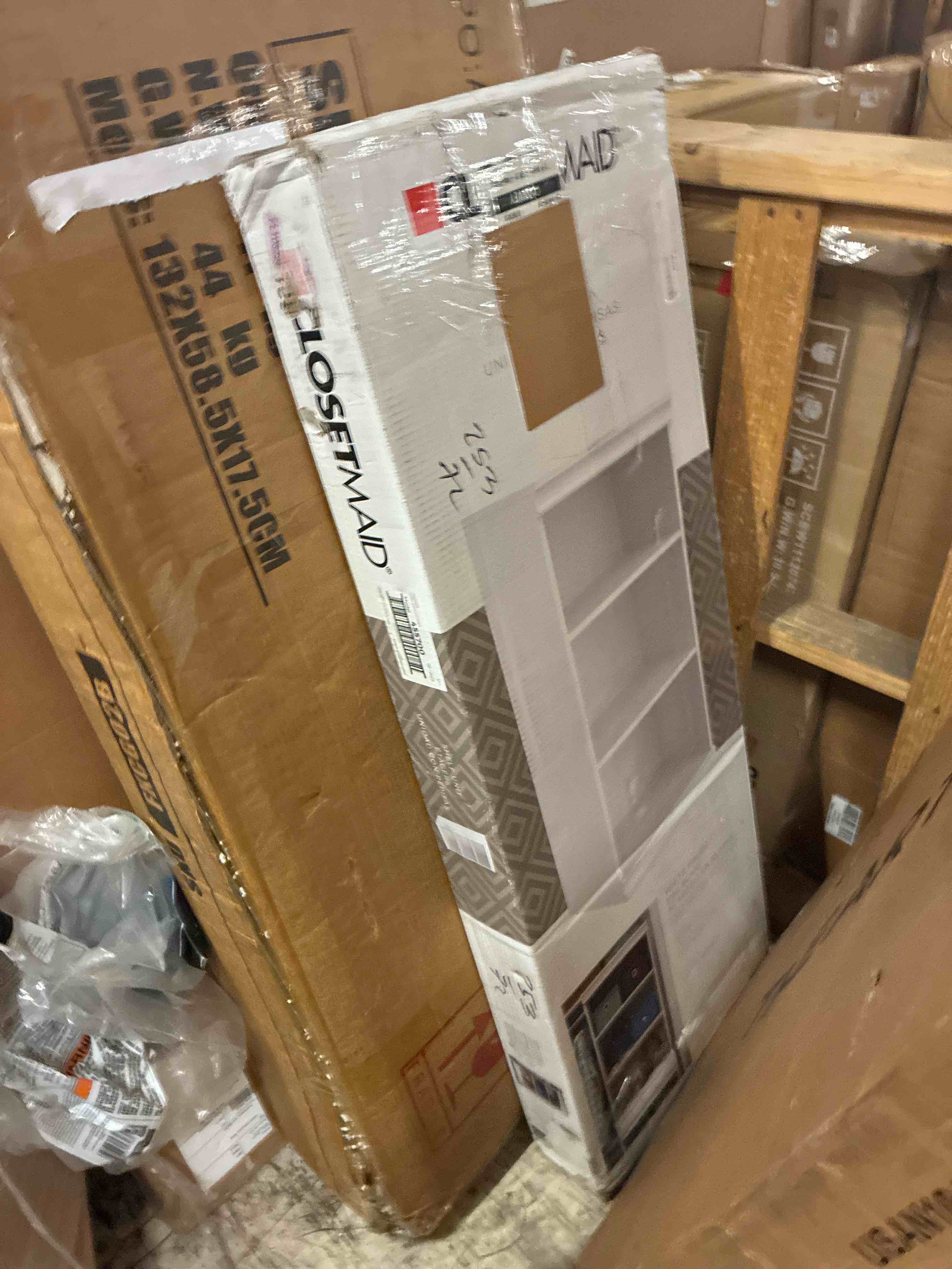 Condition photo showing New/Like New for closetmaid modular closet stackable shelf unit