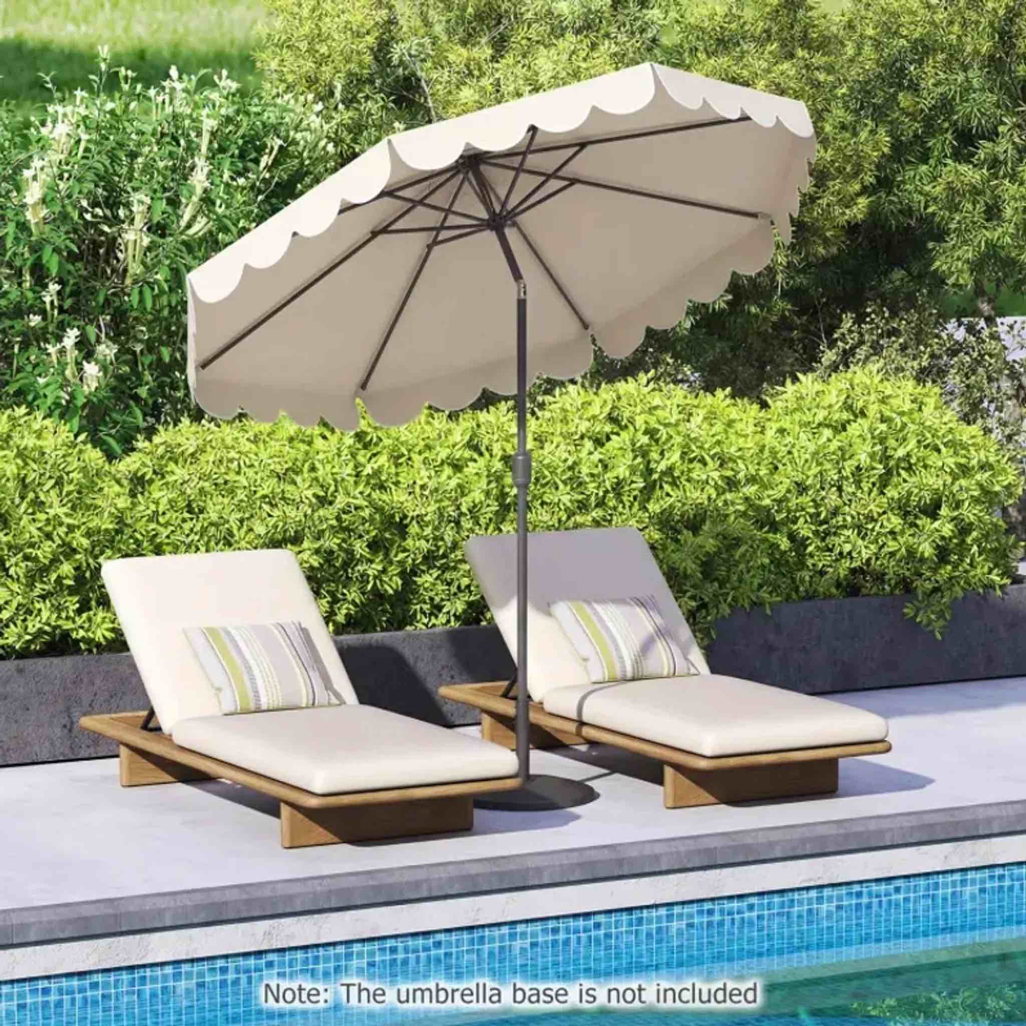 10 FT Patio Umbrella with Push Button Tilt and Crank