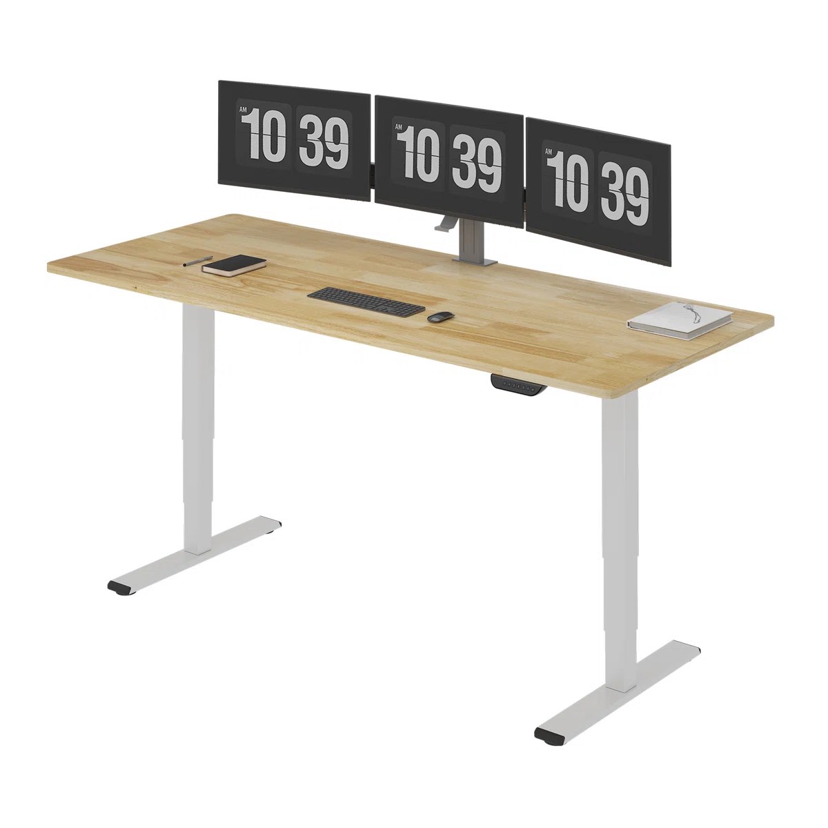 Dual Motors 3-Stage Height Adjustale Standing Desks (Desktop NOT INCLUDED)
