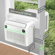 Condition photo showing New/Like New for zafro u shaped inverter window air conditioner, ultra quiet (32db), 10000btu ashrae (6200 btu doe) smart air conditioner window unit, app/voice/remote, saddle window ac unit with cool/dry/fan modes