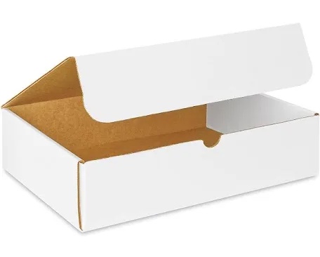 25 pack 12"x9"x3" inch small shipping boxes white corrugated cardboard box for small business, mailer, shipping, and packing white 12"x9"x3" 25