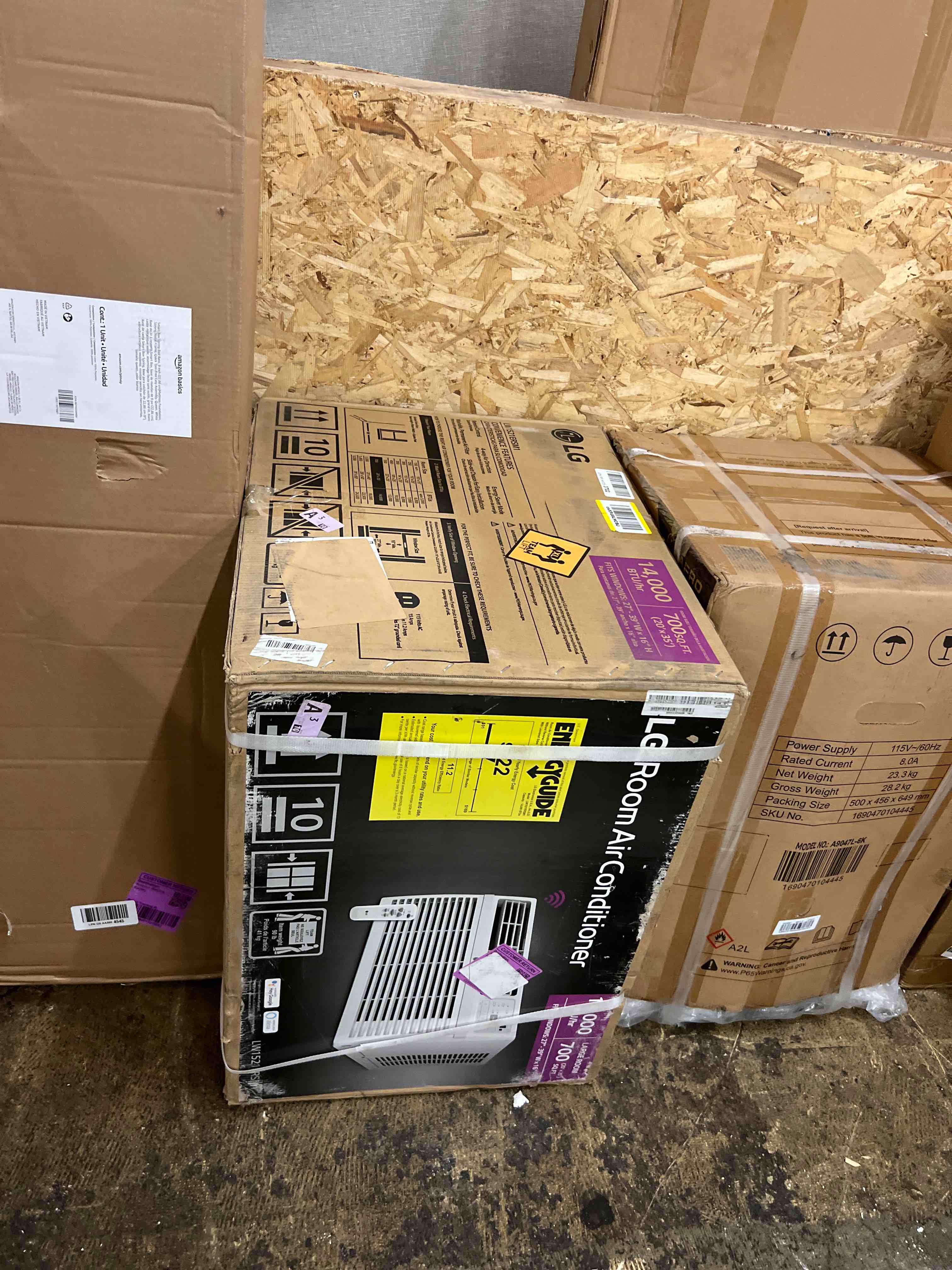 Condition photo showing New/Like New for lg 14000 btu window air conditioners [2023 new] remote control wifi enabled app ultra-quiet washable filter cools 800sq.ft for large room ac unit air conditioner easy install white lw1521ersm1 14000 btu wifi & high efficiency bright white