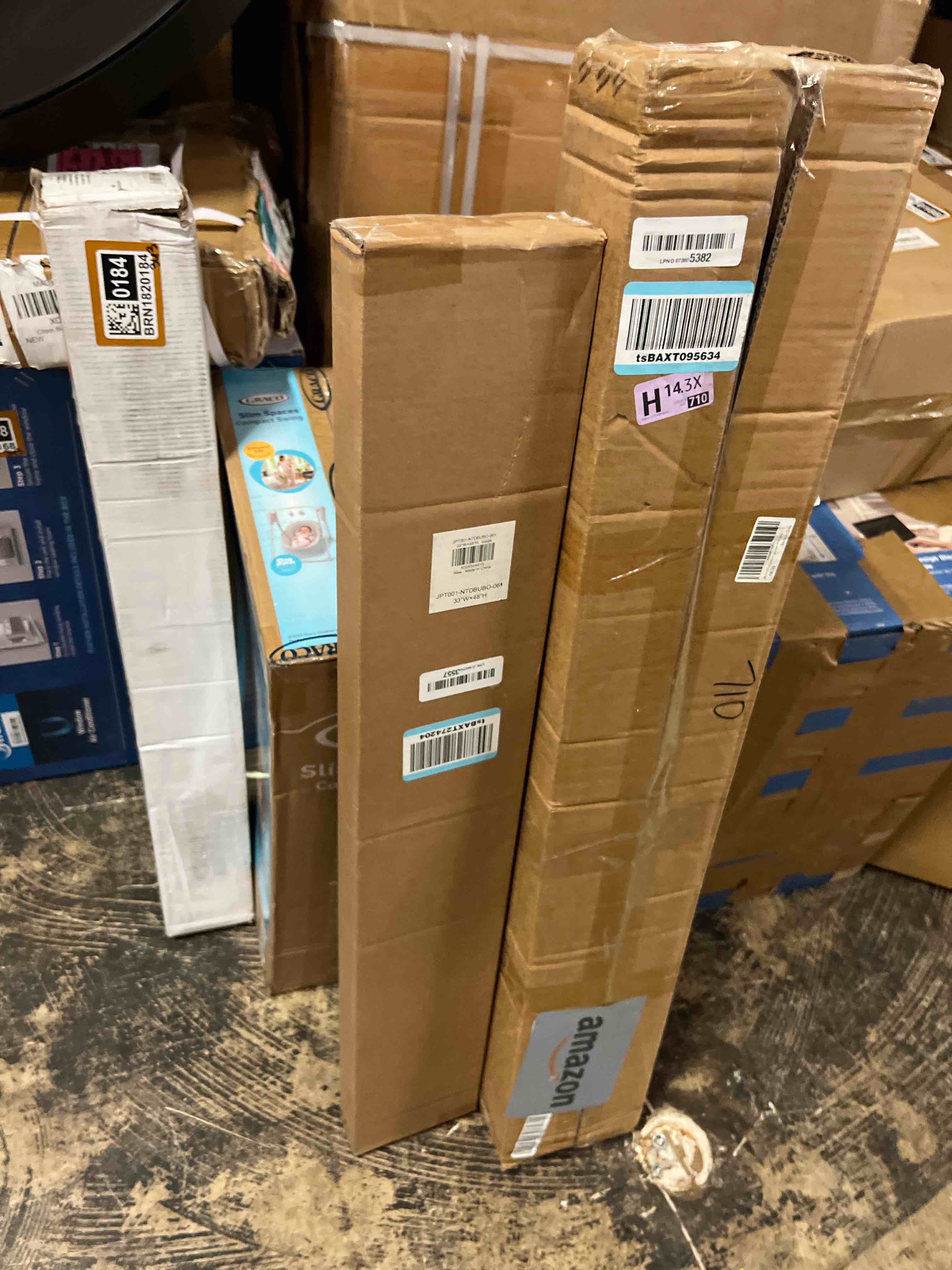 Condition photo showing New/Like New for lazblinds no drill cordless cellular shades, 33" w x 48" h, beige | top down bottom up (tdbu) honeycomb shades for home, blackout light blocking thermal insulation blinds for windows