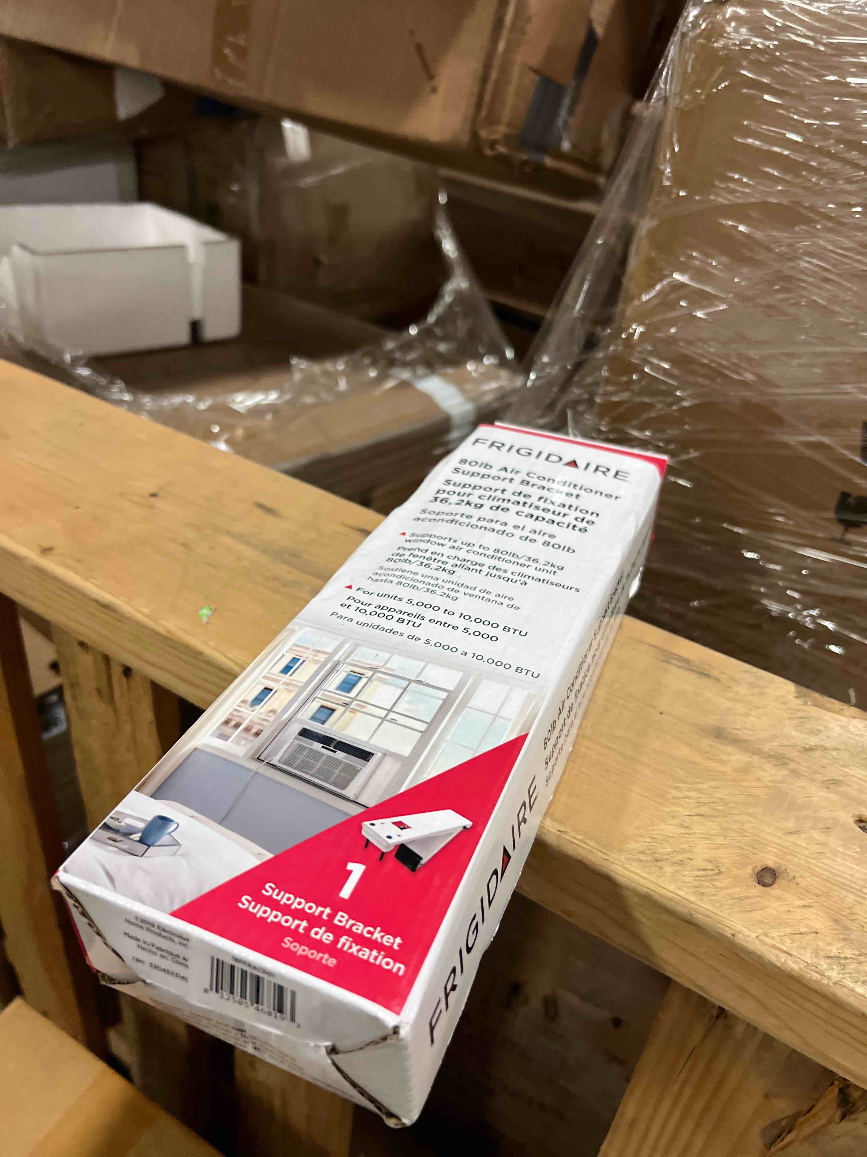Condition photo showing New/Like New for frigidaire 18ffracb01 air conditioner support bracket 80 lb white