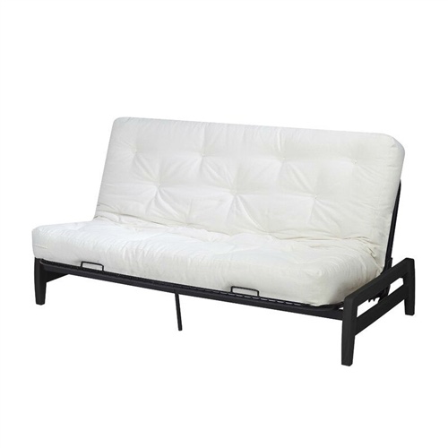 Full size 5-inch Thick Cotton/Poly Futon Mattress in White