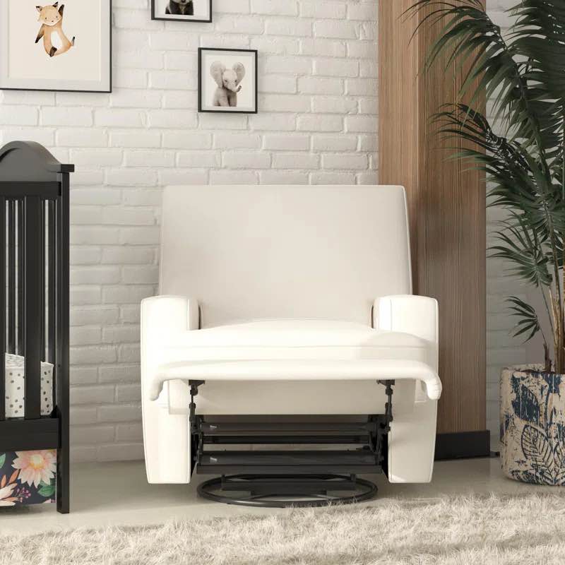 abingdon upholstered swivel reclining glider
