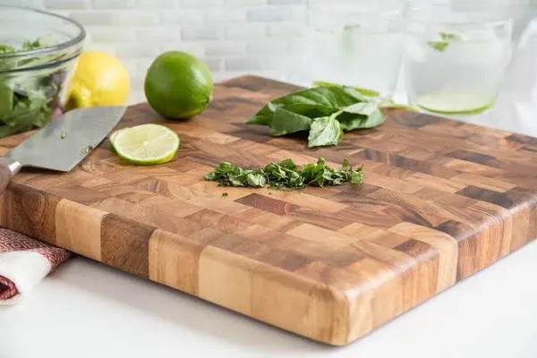 Gourmet Wood Square End Grain Chef's Board