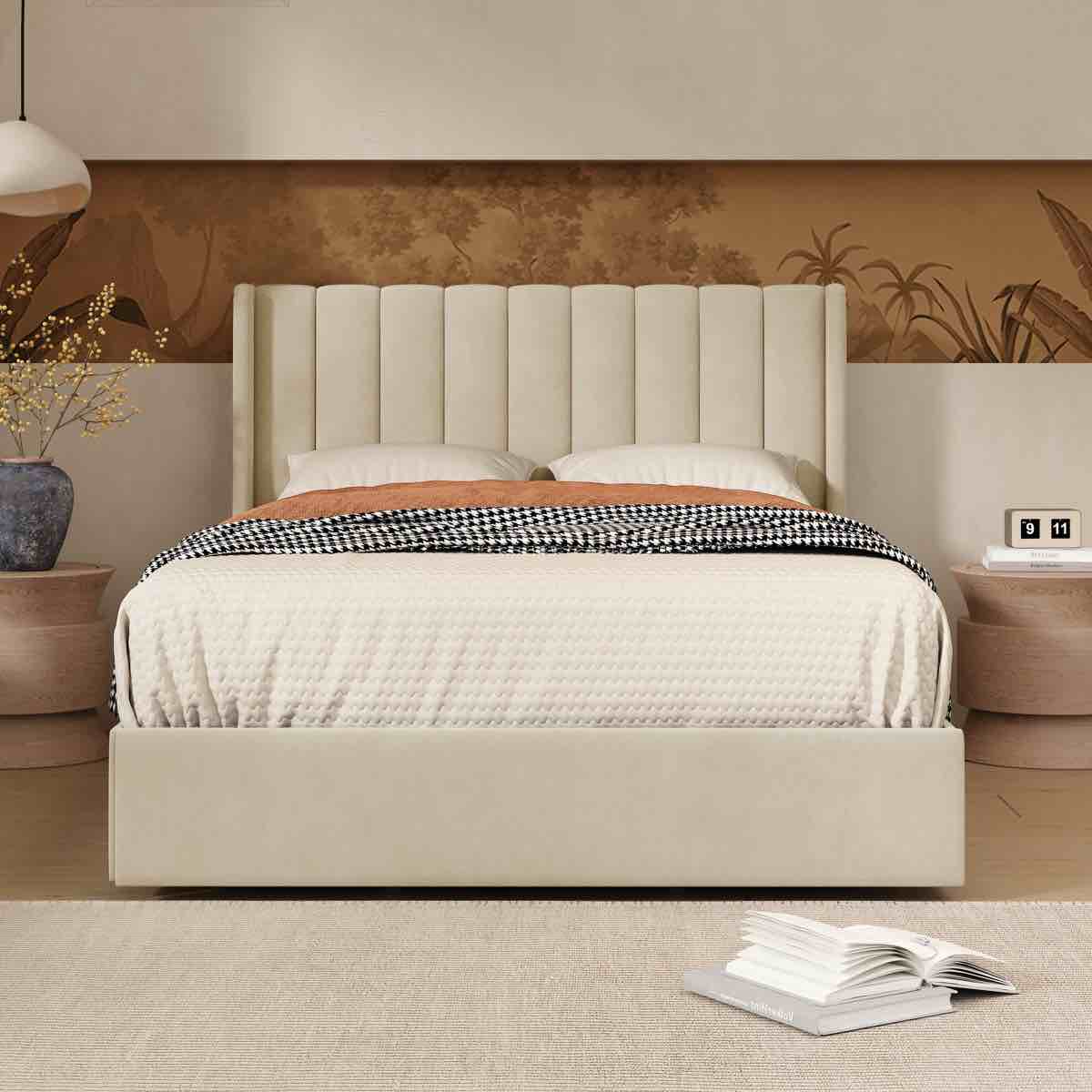 Upholstered Platform Storage Full Bed By Latitude Run