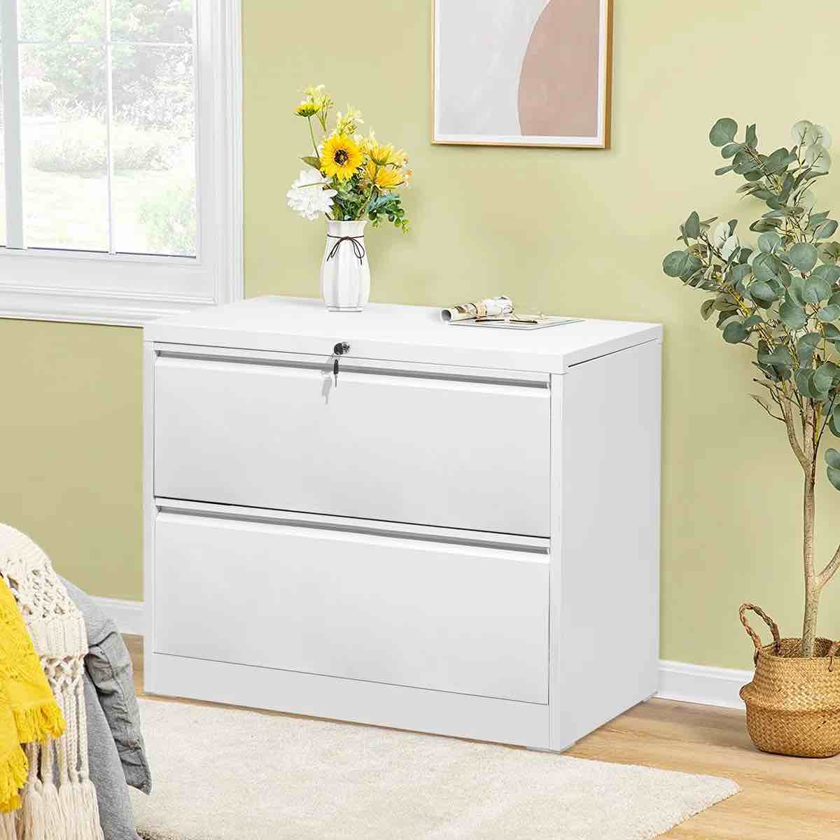 28.5'' Wide 2 -Drawer Steel Lateral Filing Cabinet 