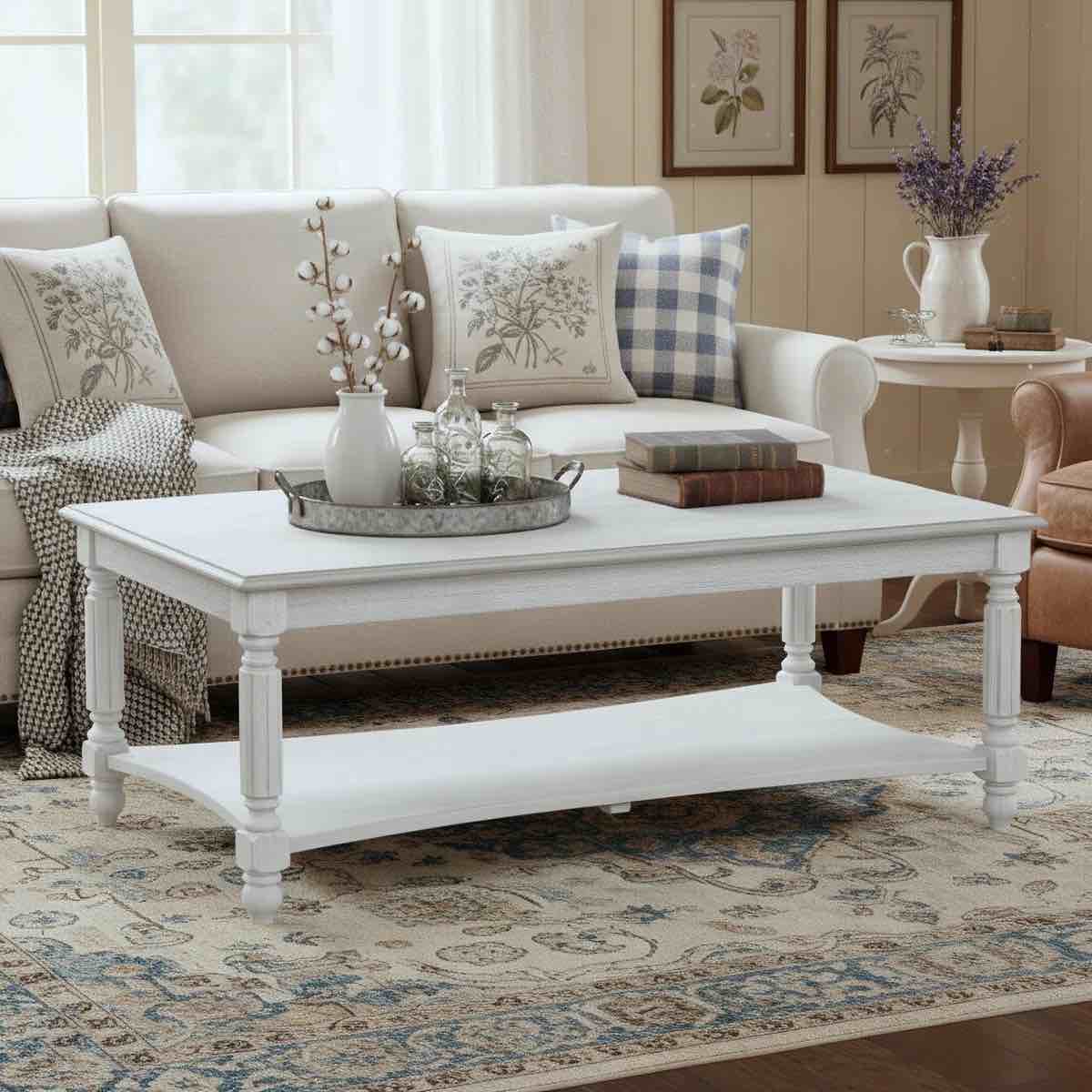 Branham Solid Wood Rectangular Coffee Table 