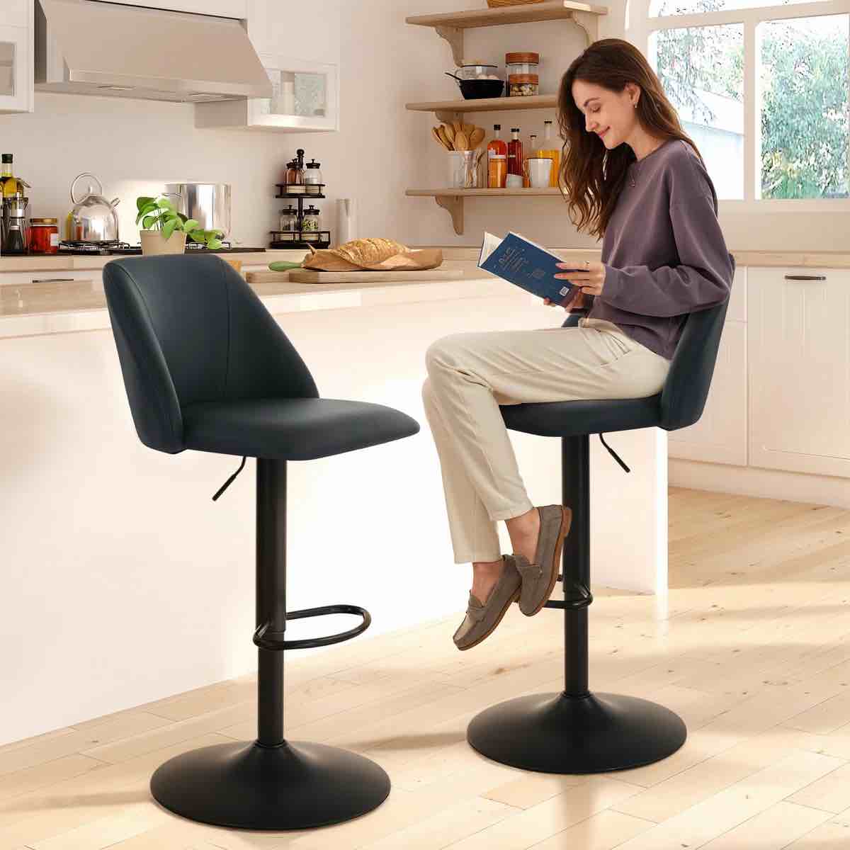 Swivel Adjustable Height Bar Stool