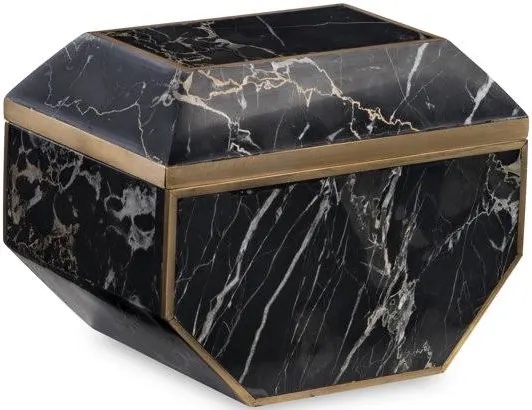 Featured: Maitland-Smith Handmade Small Brass Portoro Decorative Box!!! (Cage 1)