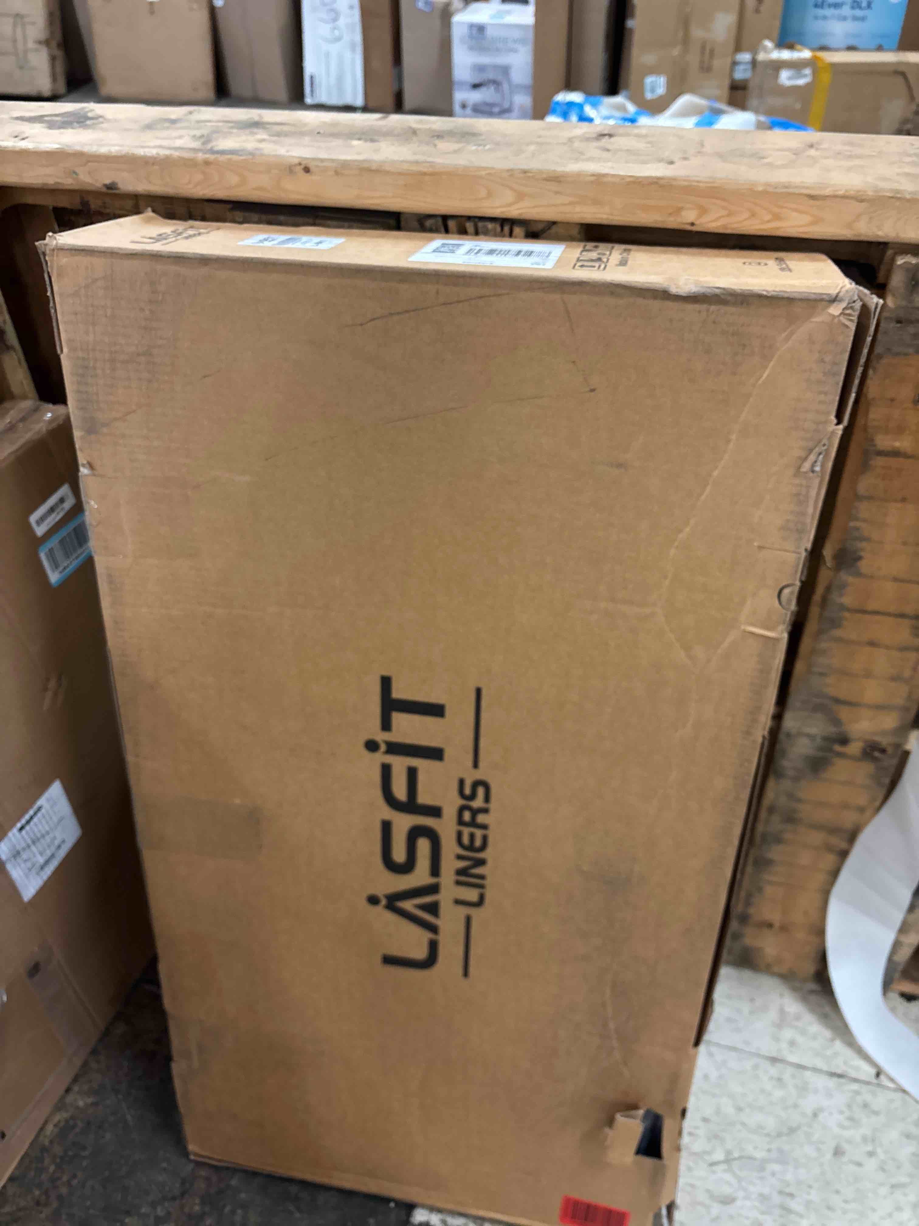 Condition photo showing New/Like New for LASFIT Floor Mats Fit for 2019-2023 Ram 1500 Crew Cab Without Rear Under-Seat Factory Storage, Bucket Seat, All Weather Custom Fit Car Floor Liners 1st & 2nd Row, Black