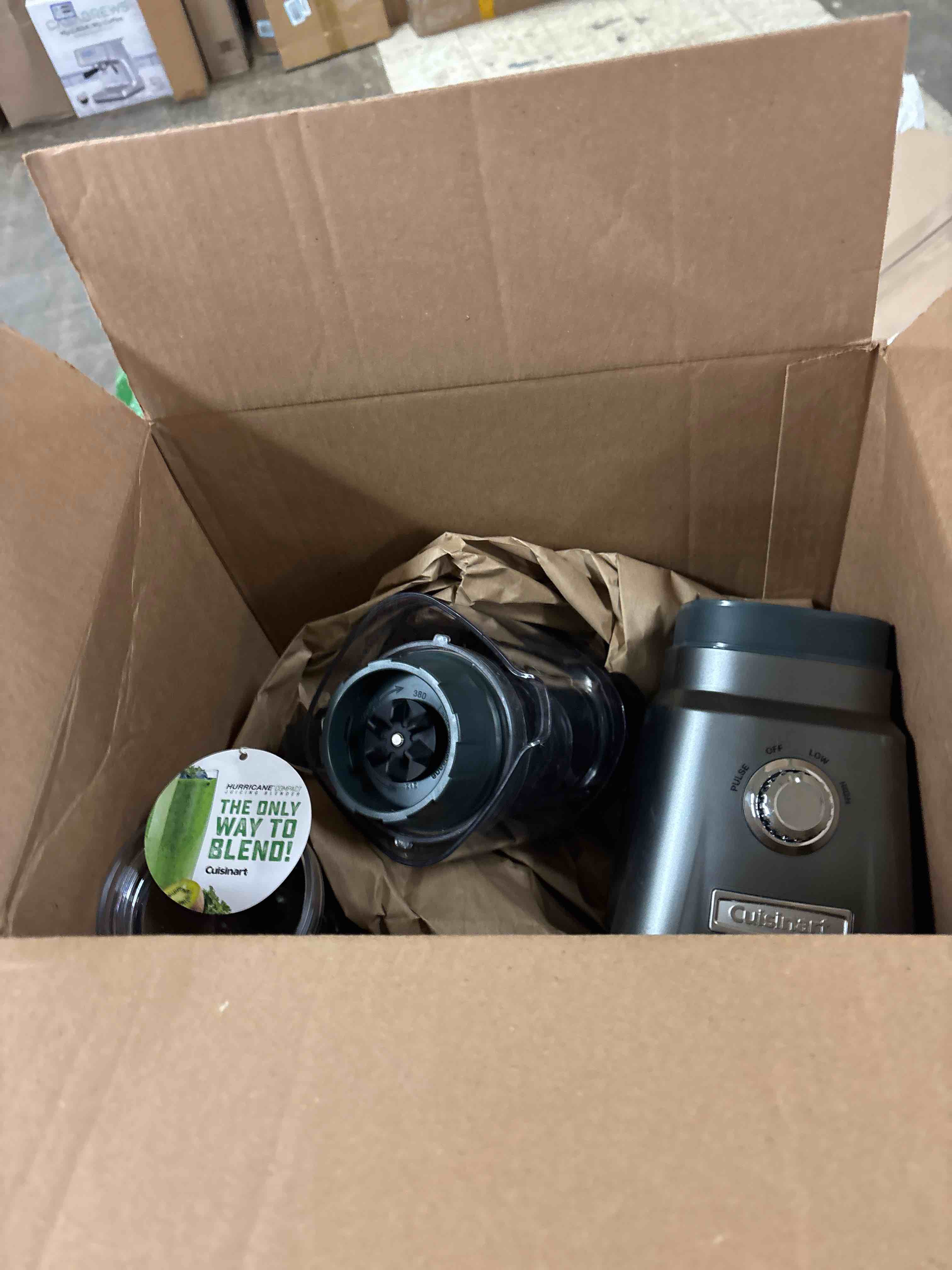 Condition photo showing Good Condition for Cuisinart CPB-380 Hurricane Compact Juicing Blender, Gunmetal