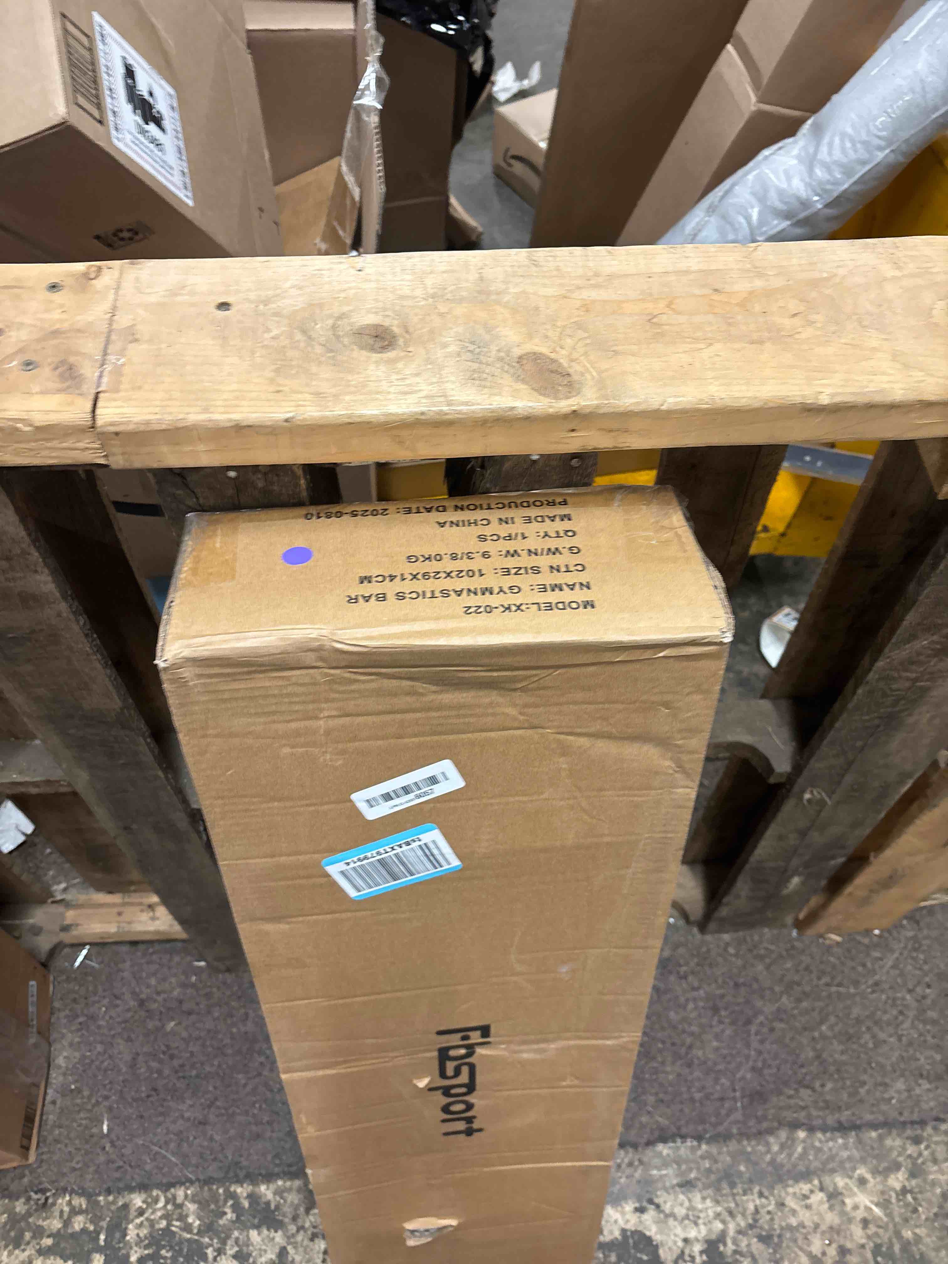 Condition photo showing New/Like New for FBSPORT Gymnastics Bar for Kids, Adjustable Height Gymnastic Horizontal Bars,Junior Training Bar Children Folding Training Monkey Bars for Home Using Purple