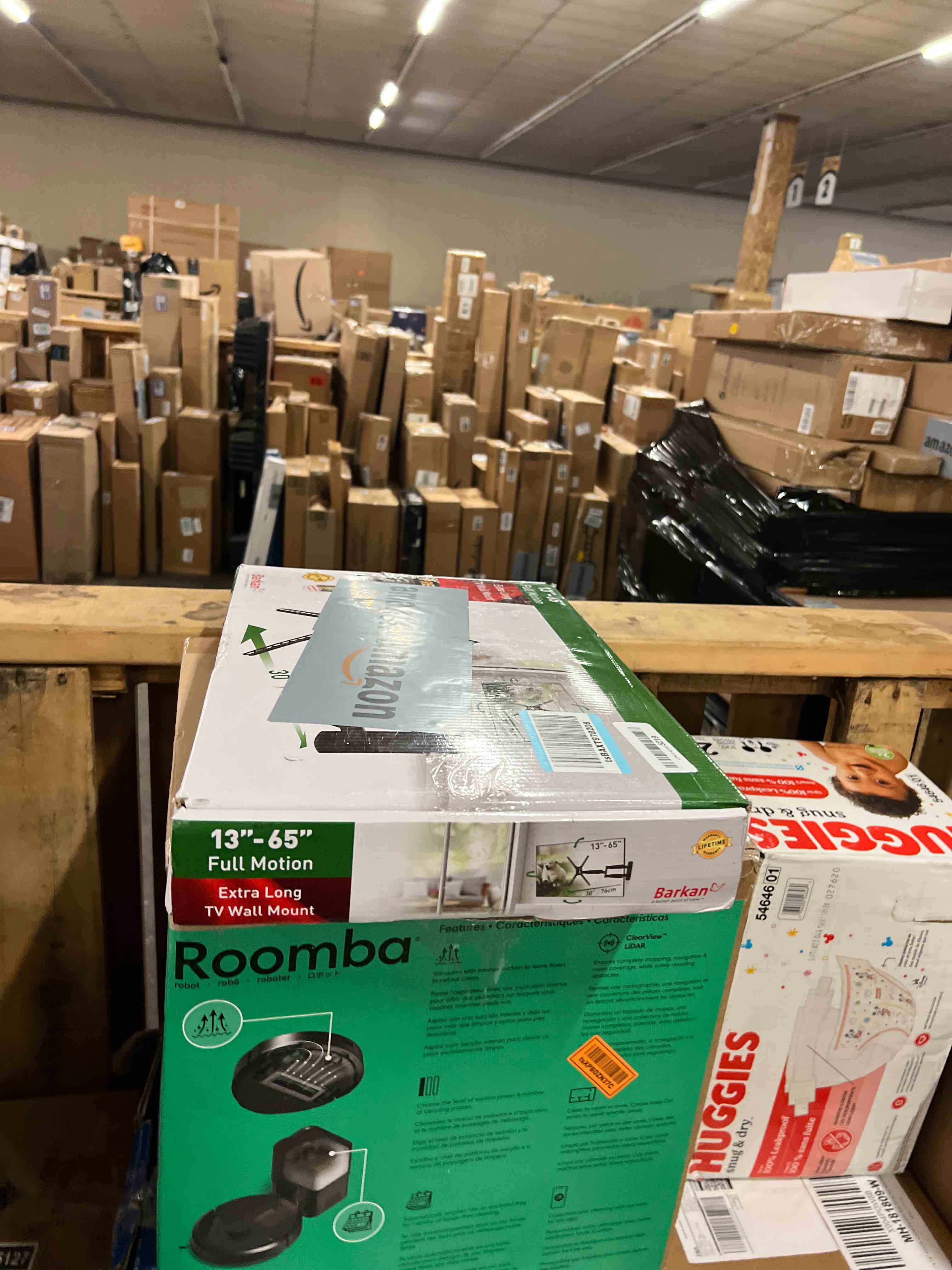 Condition photo showing New/Like New for Barkan 30'' Long TV Wall Mount, 13-65 inch Full Motion Articulating - 4 Movement Flat/Curved Screen Bracket, Holds up to 80lbs, Extremely Extendable, Fits LED OLED LCD 30" Long Arm