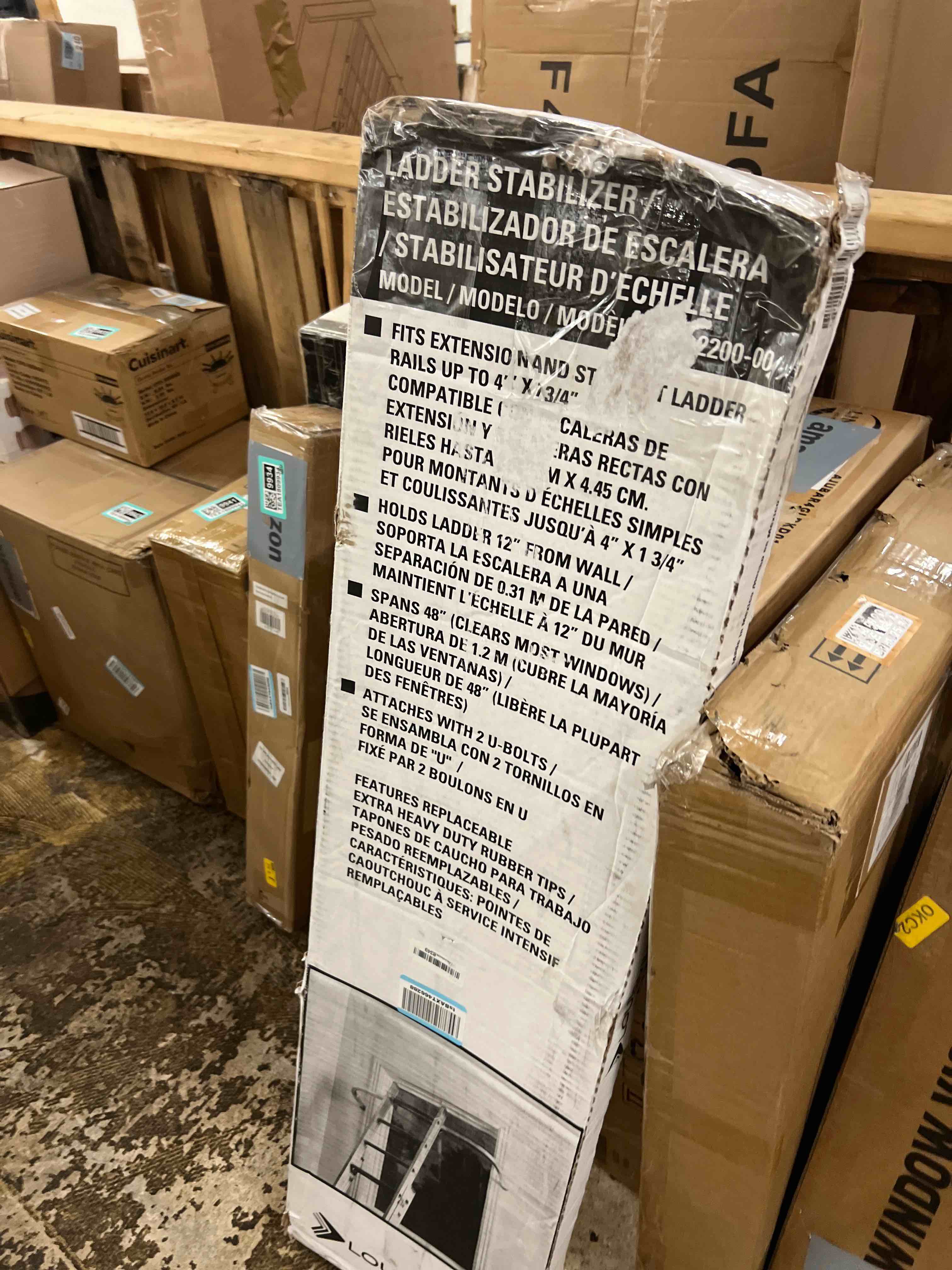 Condition photo showing New/Like New for Louisville Ladder Aluminum Ladder Stabilizer, 150-Pound Load Capacity, LP-2200-00