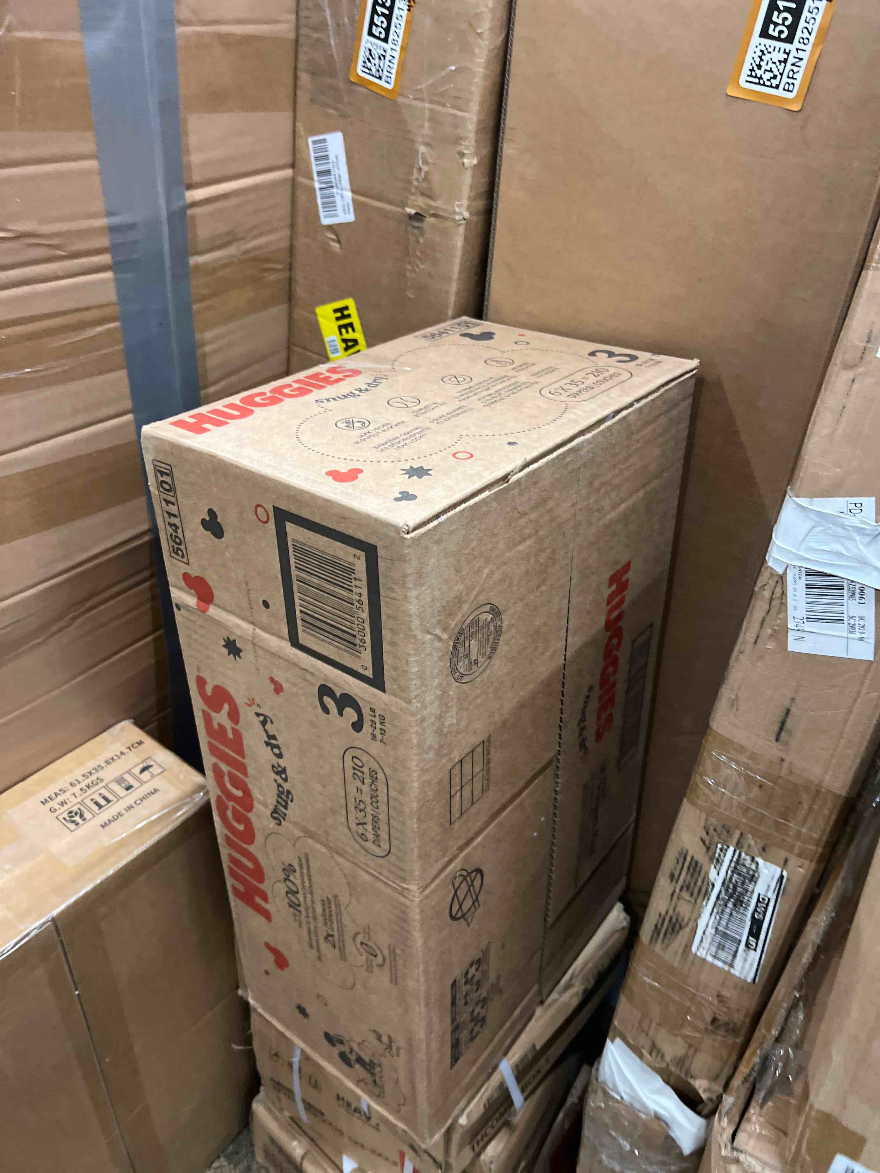 Condition photo showing New/Like New for Huggies Snug & Dry Disposable Diapers - Econ+ Pack - Size 3 - 210ct