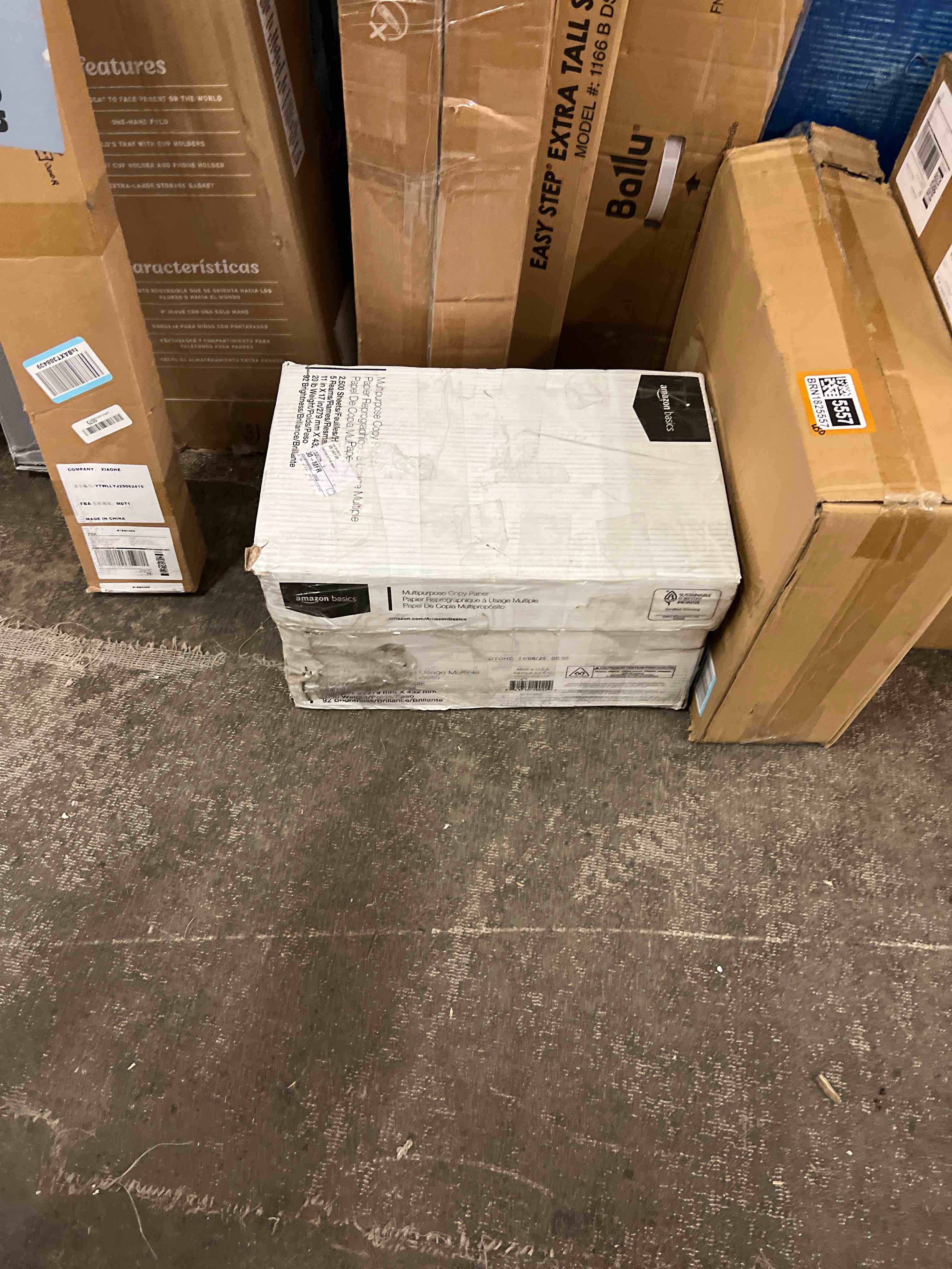 Condition photo showing Good Condition for Amazon Basics Multipurpose Copy Printer Paper, 20 lb, 11 x 17 Inches, 5 Reams (2,500 Sheets), 92 Bright White 5 Reams | 2500 Sheets Ledger (11x17)