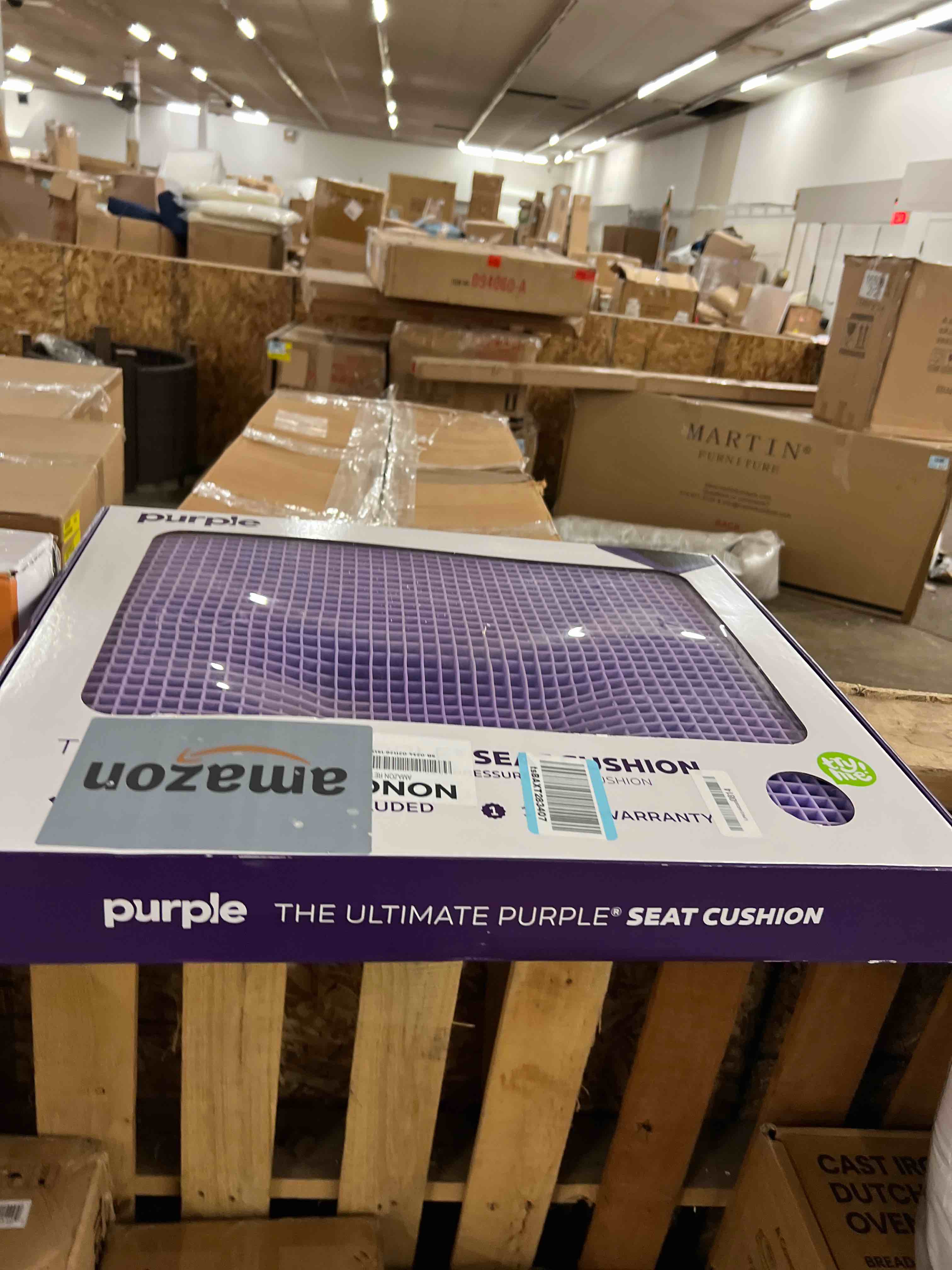 Condition photo showing New/Like New for Purple Ultimate Seat Cushion | Pressure Reducing Grid Designed for Ultimate Comfort | Designed for Gaming | Made in the USA
