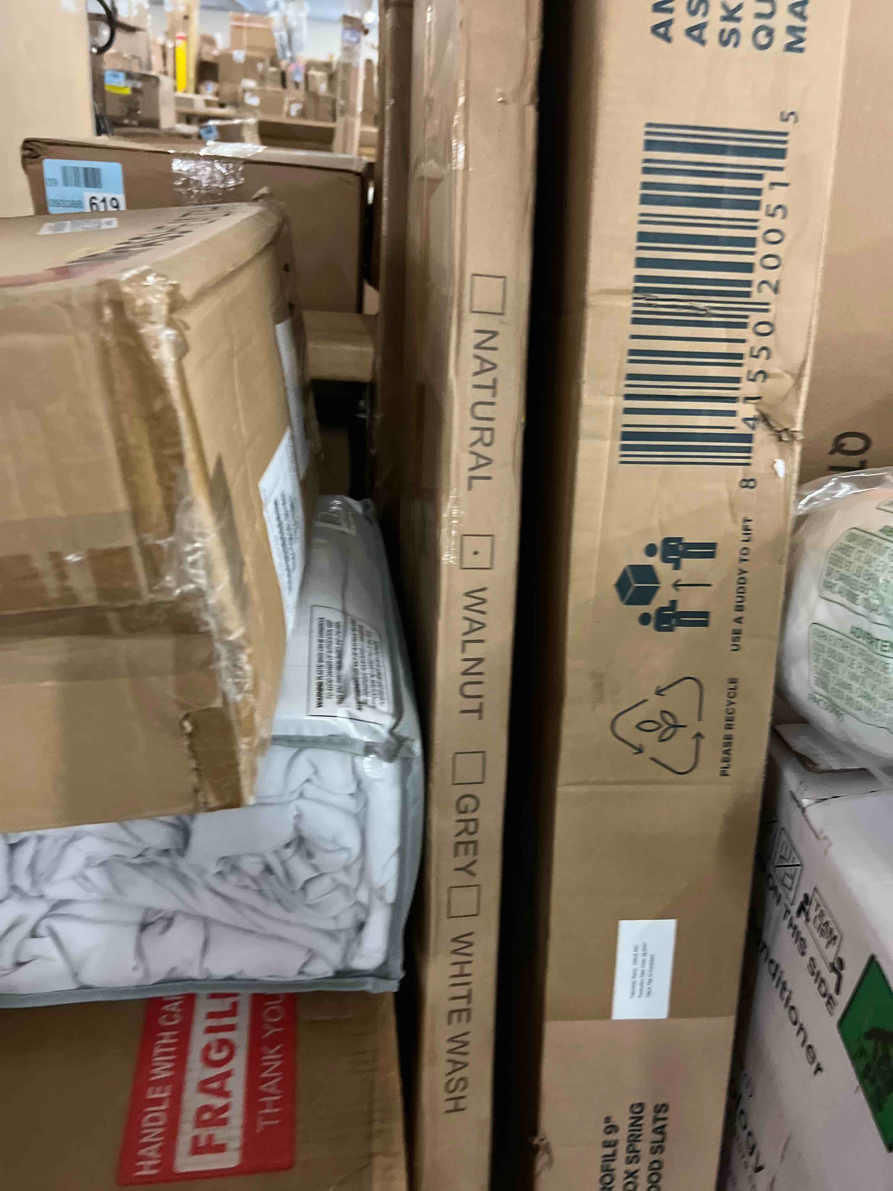 Condition photo showing New/Like New for Floating Shelves for Wall, 72 Inch Wide x 12 Inch Deep Floating Shelves, Long Wood Floating Wall Shelf Shelves for Living Room Bathroom Bedroom Kitchen Home - (Walnut, 72" W x 12" D x 2" H)