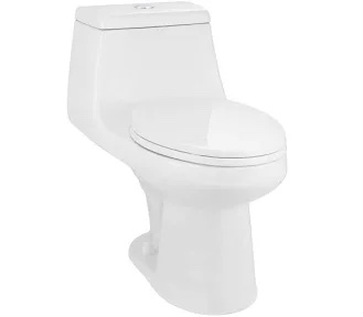 Glacier Bay McClure 12 inch Rough In One-Piece 1.1 GPF/1.6 GPF Dual Flush Elongated Toilet