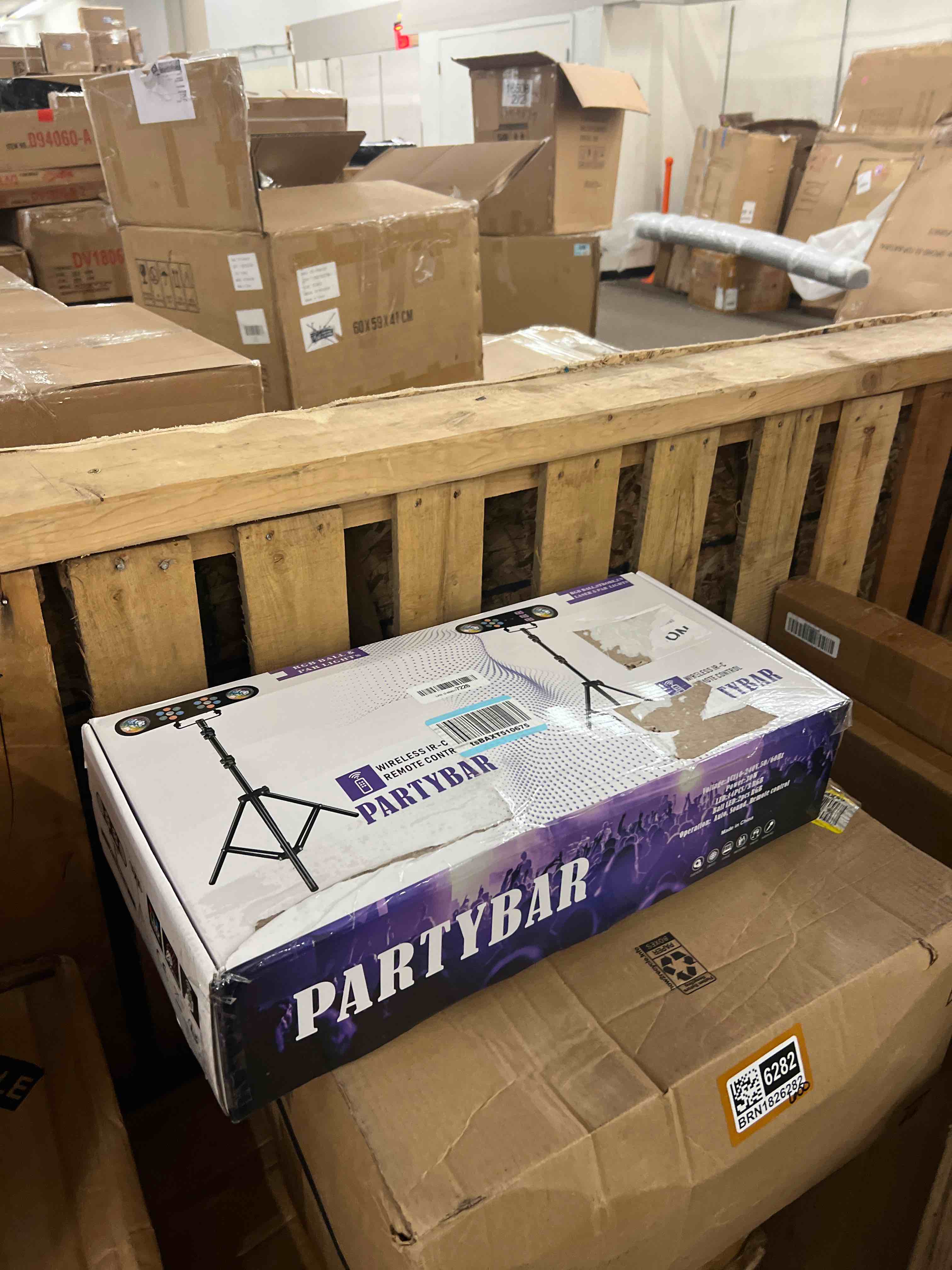 Condition photo showing New/Like New for dj lights with stand, 5 in 1 party bar light set with rotating ball, strobe, uv, colorful led par light and pattern, sound activated dj lighting system for disco stage gig band wedding