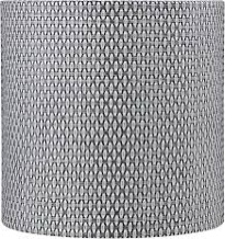 aspen creative 31610, hardback drum contemporary spider shade, rattan look textured fabric, 12" top x 12" bottom x 12" height, - amazon.com