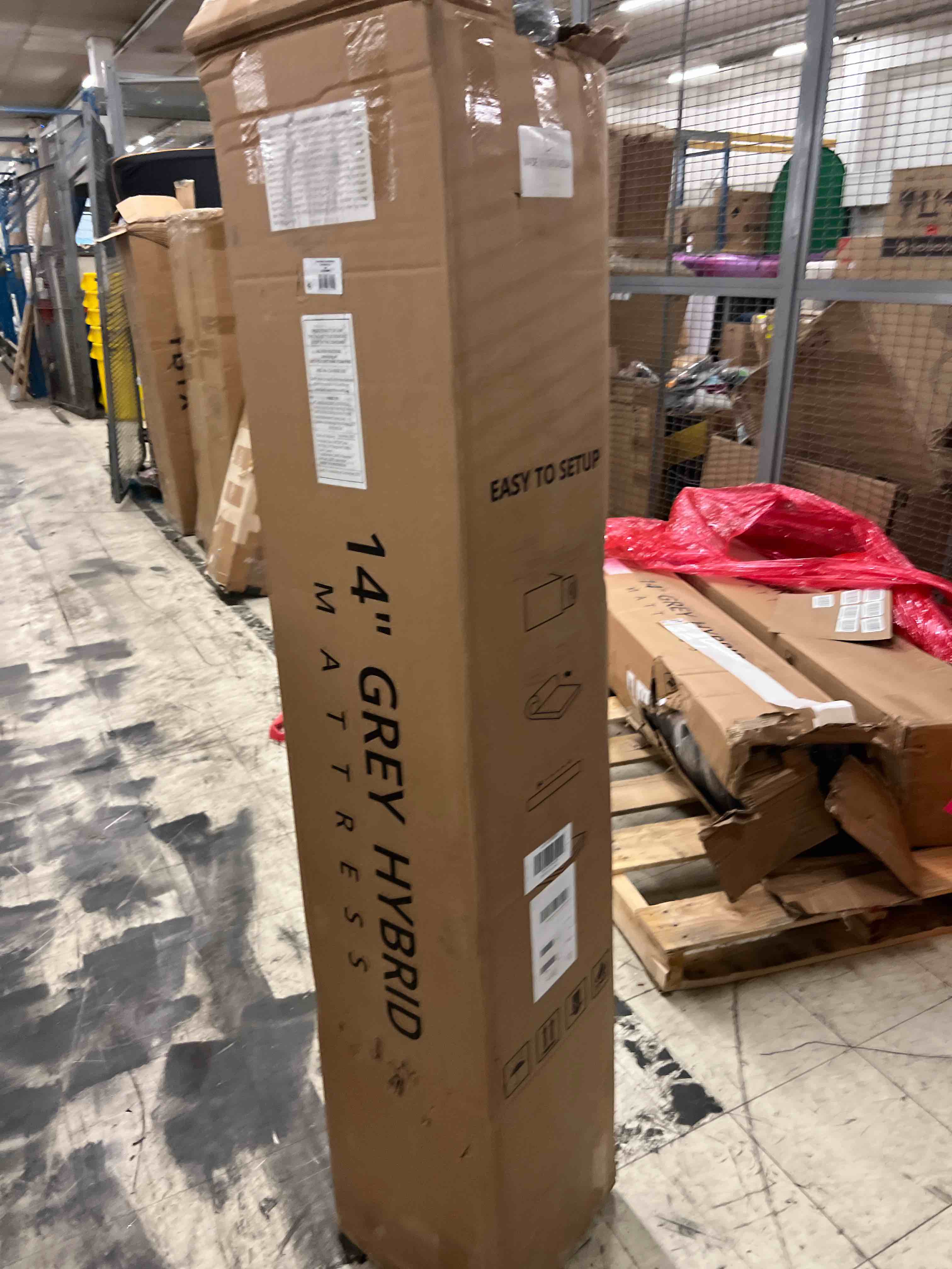 Condition photo showing New/Like New for ch charme house queen mattress, 14 inch hybrid queen size, medium feel foam and individual pocket springs, fiberglass free bed mattress, extra edge support, pressure relief, certipur-us queen (u.s. standard) 14 inch