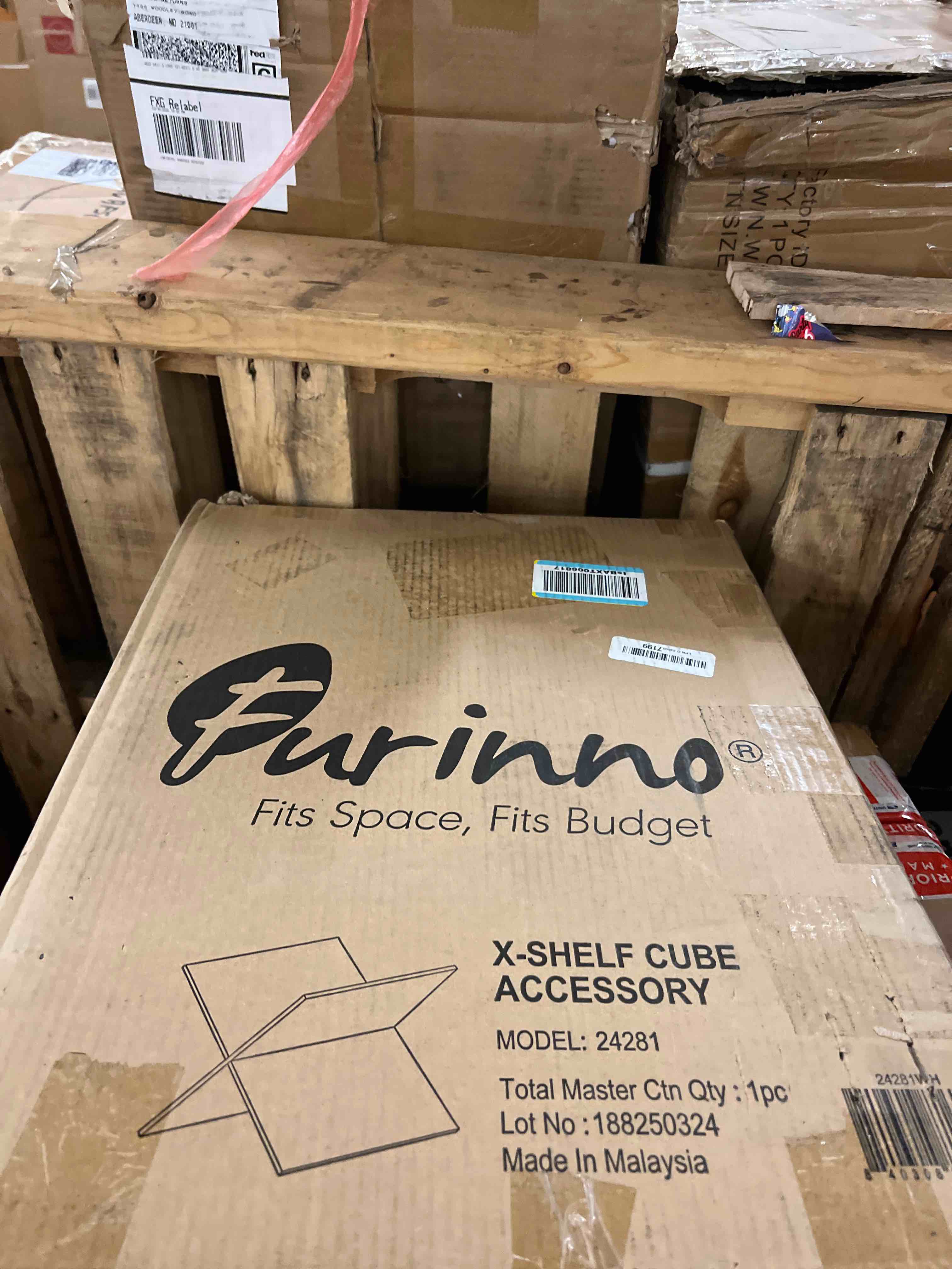 Condition photo showing New/Like New for furinno cubicle cube insert, x-shelf cube organizer, fits into furinno extra thick cubes, for organizers and storage, white (does not fit ikea kallax shelving)