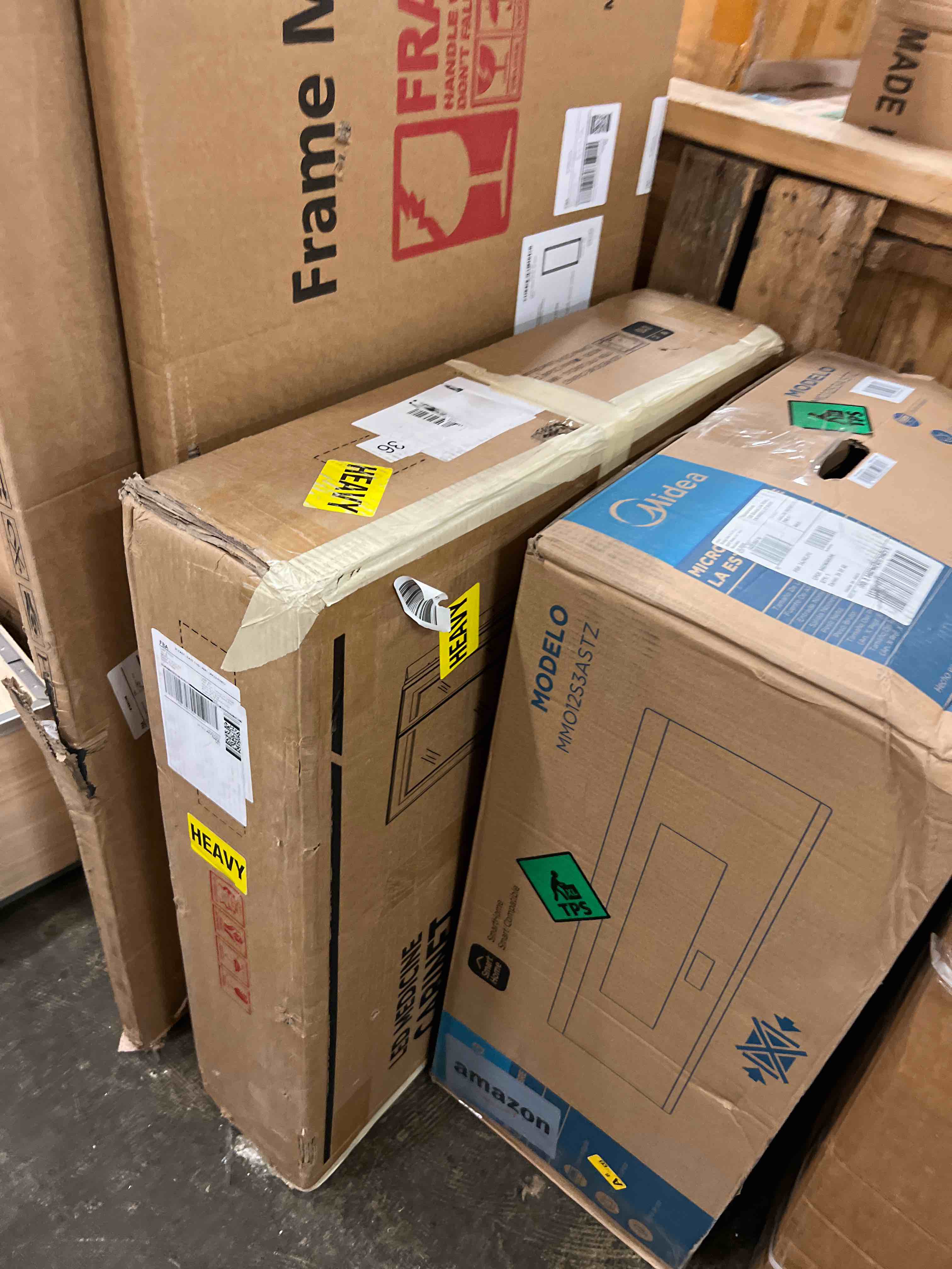 Condition photo showing New/Like New for keonjinn 30 x 26 in led medicine cabinet, bathroom mirror medicine cabinets with lights, double doors, tempered glass, ul-listed, no outlets, adjustable shelves, 3 color lights, wall mount only