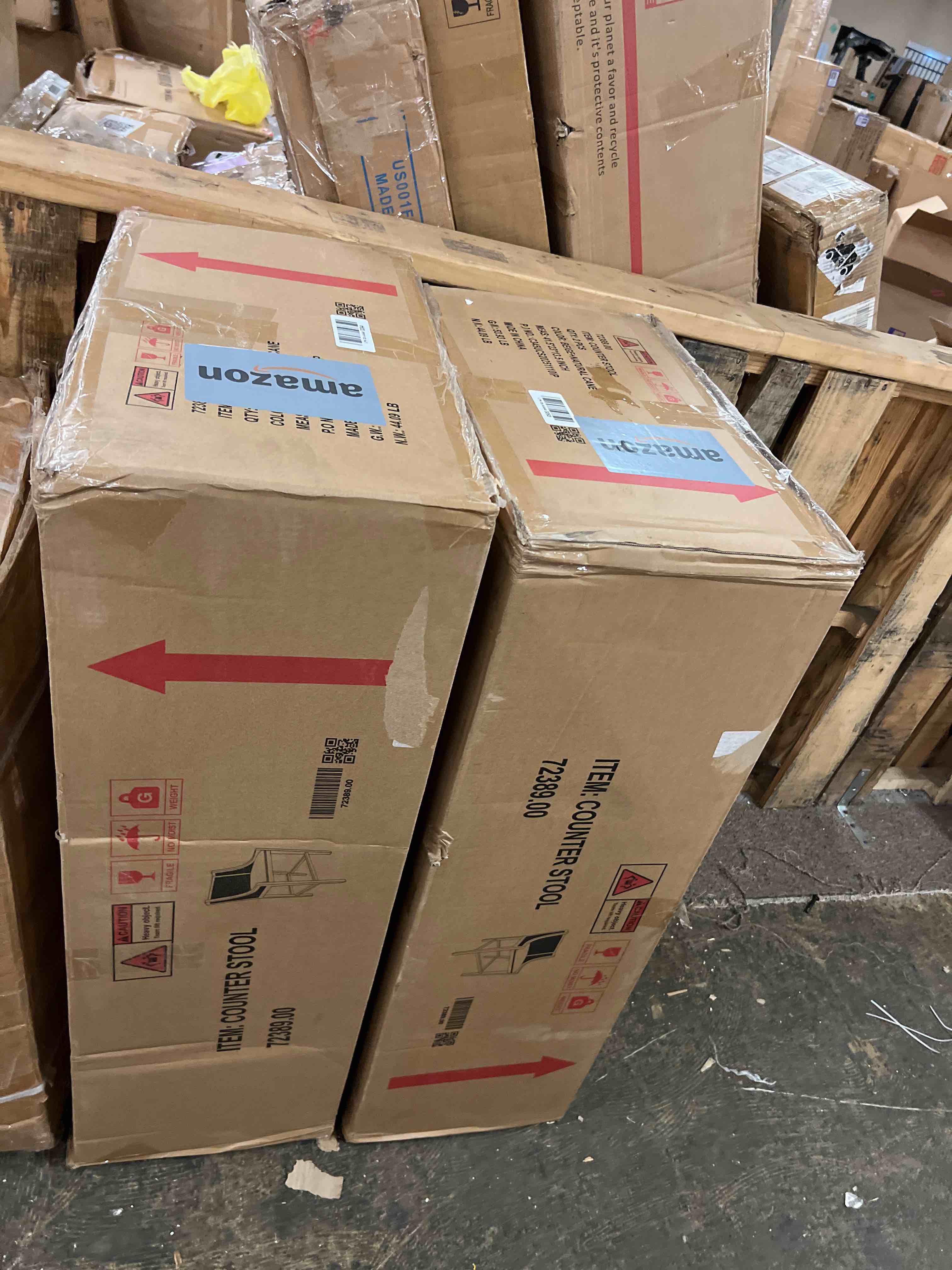 Condition photo showing New/Like New for merax 25.5" fabric upholstered wood and cane counter stools with backrest,set of 2,french country barstools