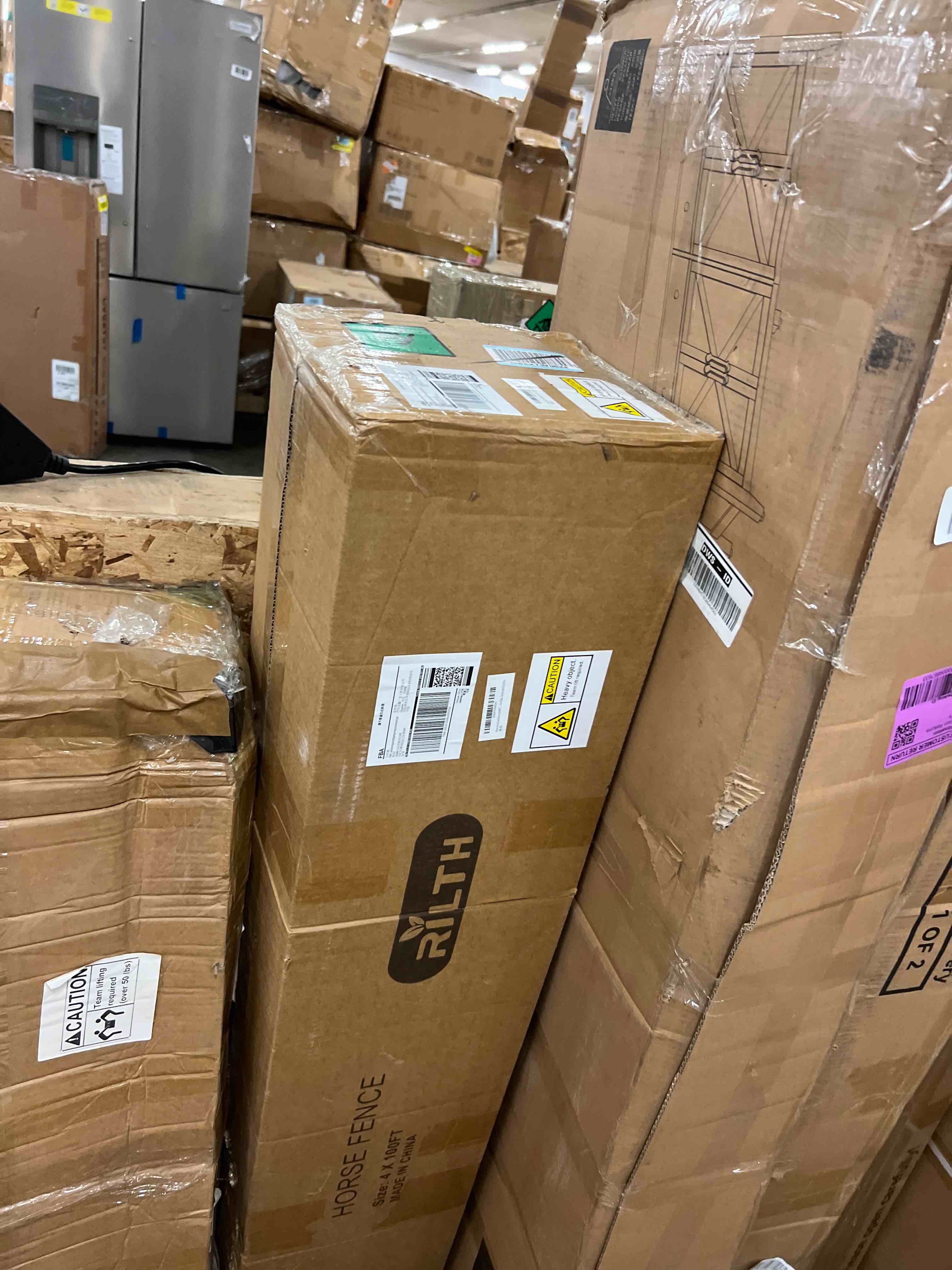 Condition photo showing New/Like New for heavy duty farm fence 4x100ft, 2x4 inch mesh, durable no-climb horse fencing for cattle, goats,sheep,large dogs, livestock, woven wire fencing for farm, garden and field use 2x4inch mesh 4x100ft