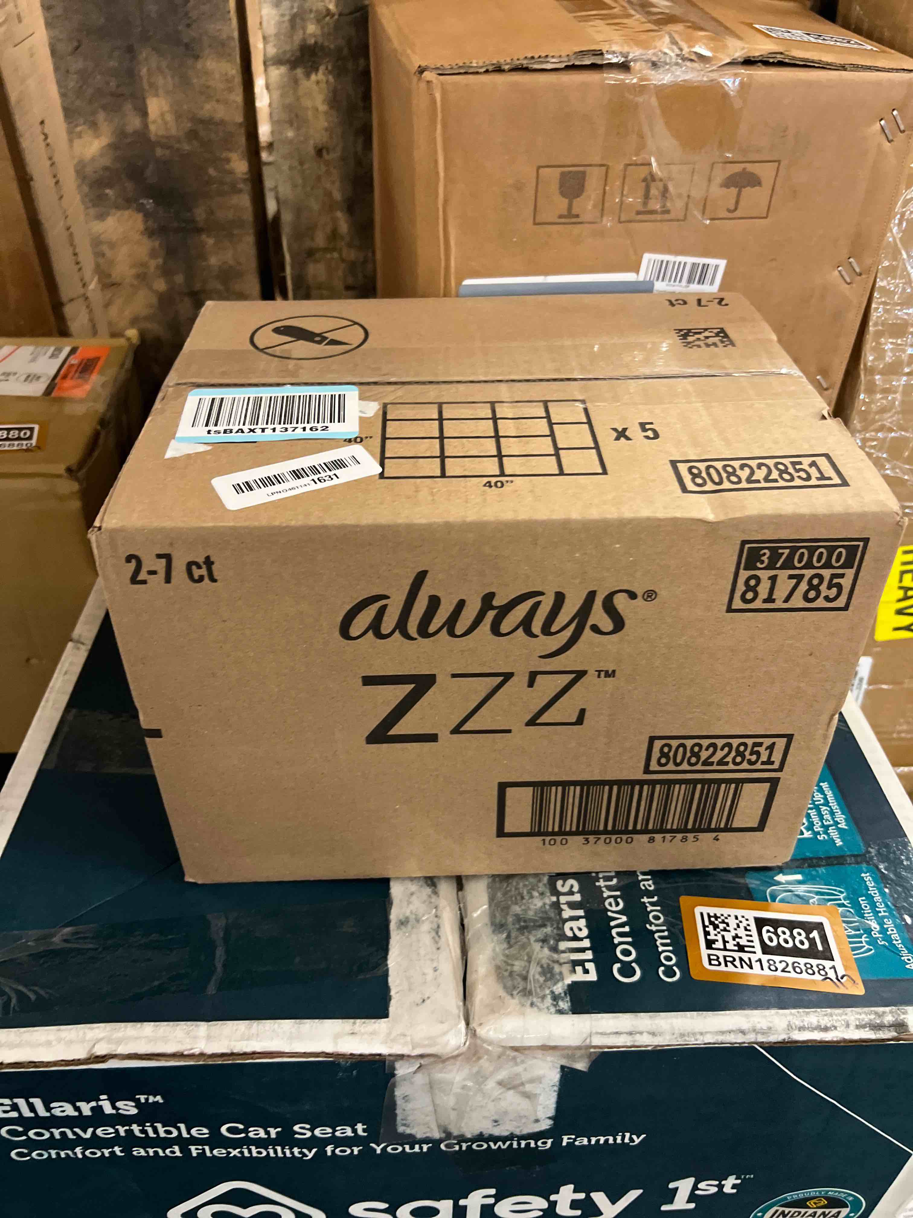 Condition photo showing New/Like New for always zzz period underwear - l/xl - 7ct