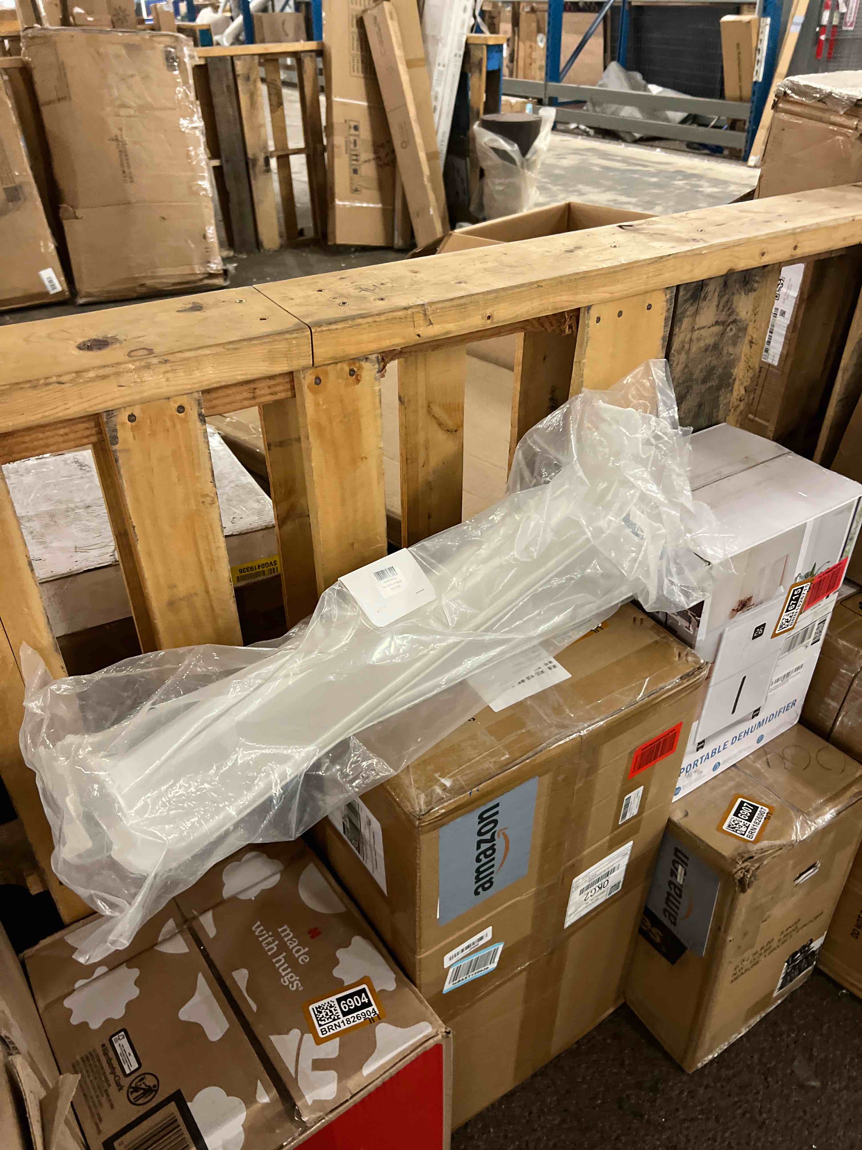 Condition photo showing New/Like New for 240337901 (middle) and 240338101 (bottom) door shelf bin racks compatible with frigidaire or kenmore refrigerator