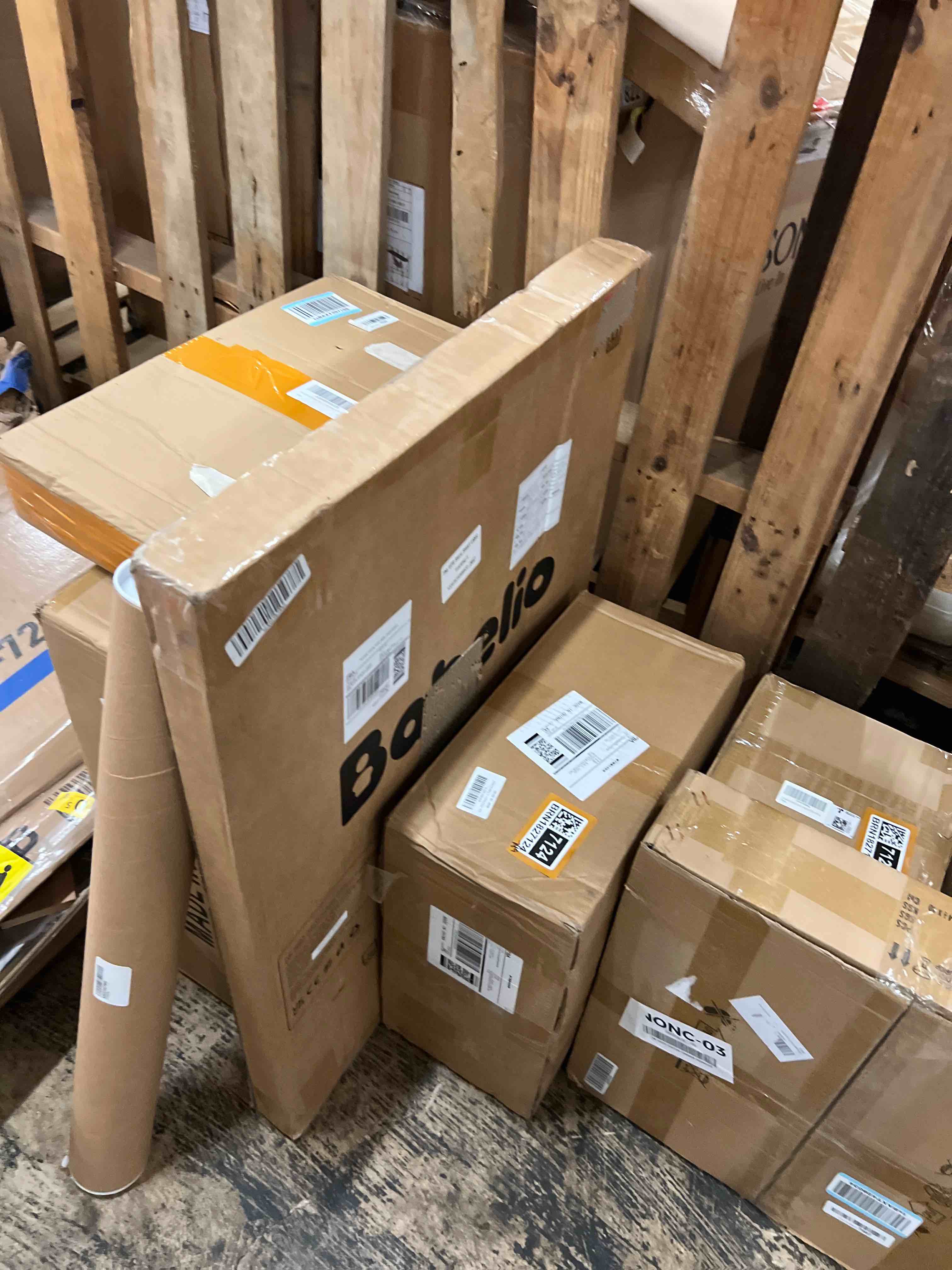 Condition photo showing New/Like New for babelio baby gate for stairs, kitchen & doorways, no bottom bar| easy installation| one-handed operation| auto-close| hardware mount (drill needed) safety dog gate (white - b17, 24-39" w, 28" h)