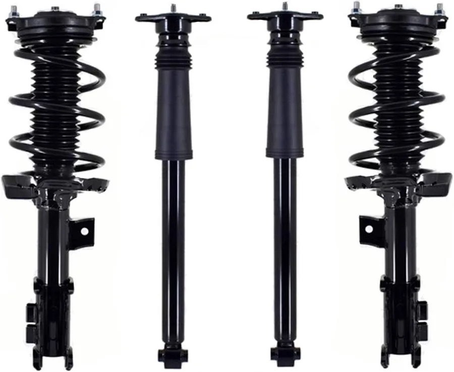 KUIPERAUTO 4PCS Front - Rear Pair of Complete Struts & Coil Springs Compatible for 2015-2020 Hyundai Sonata Kia Optima, Replace 183073 183072 5551