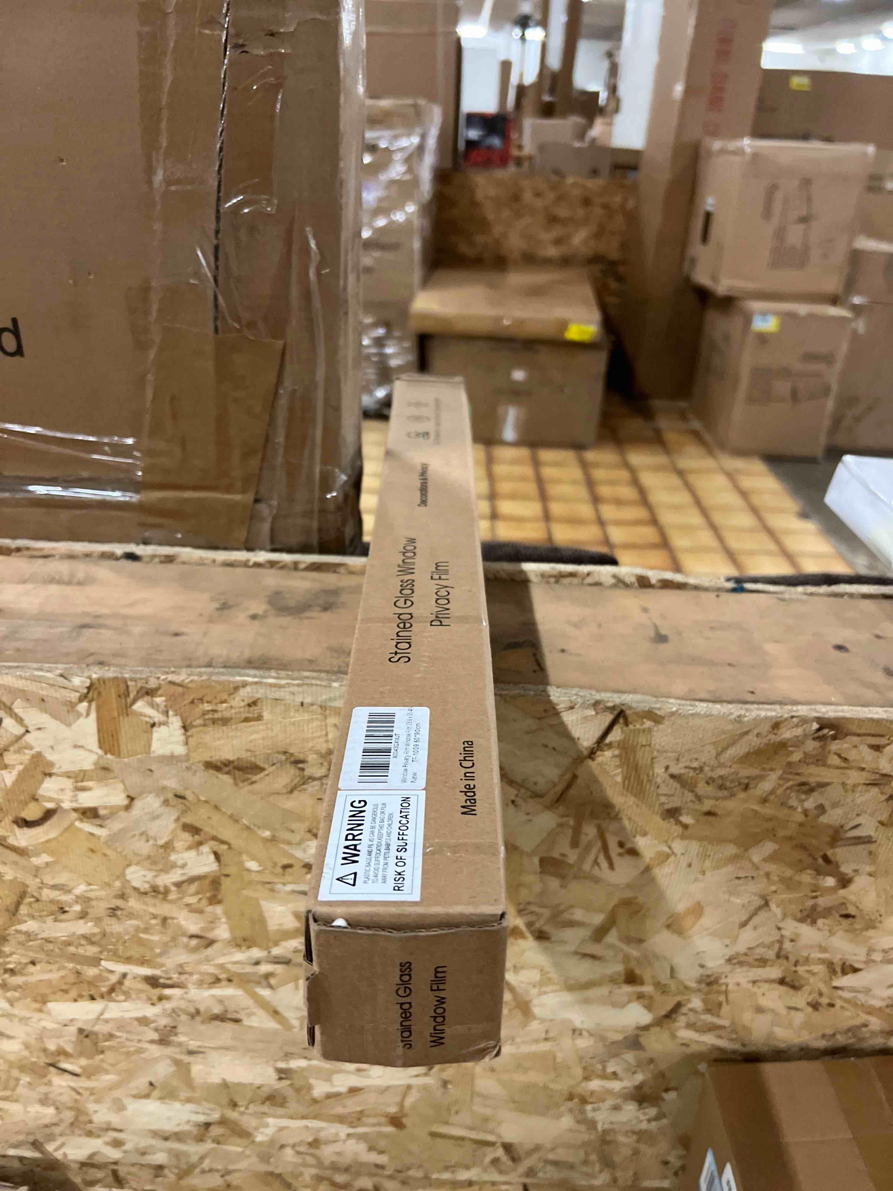 Condition photo showing New/Like New for windimiley stained glass window privacy film: 3d rose decorative bathroom frosted window clings sun heat blocking flower window tint for home non adhesive door window covering (23.6 x 35.4 in,red) 23.6 x 35.4in red