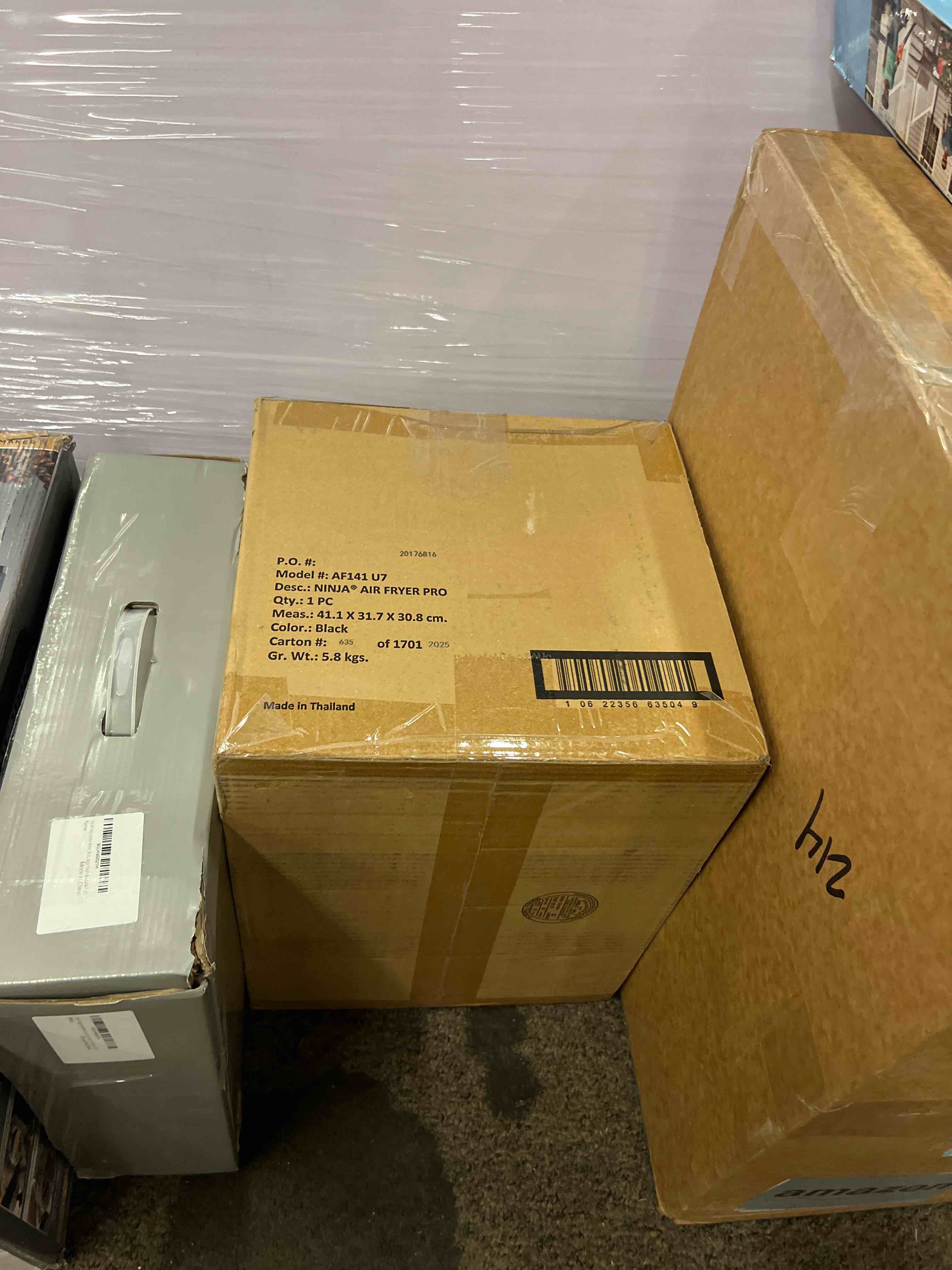 Condition photo showing New/Like New for ninja air fryer pro 4-in-1 af141: 5-quart, 1750w, dishwasher-safe parts, gray, metal & plastic