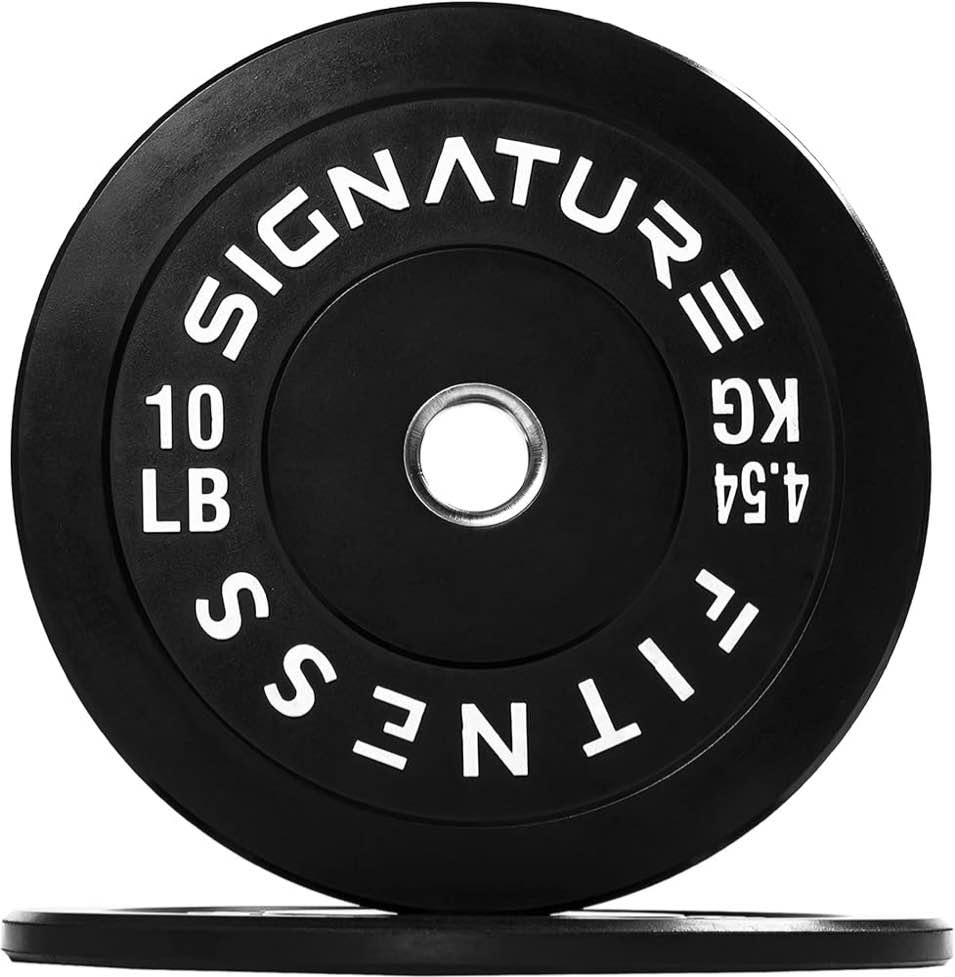 25 LB Olympic Bumper Plates Set, 2" Weight Plates for Strength Training & Weightlifting, Paris or Set or Set with Barbell
