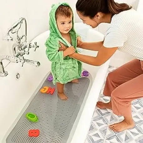 Munchkin Soft Spot Cushioned Bath Mat - Gray