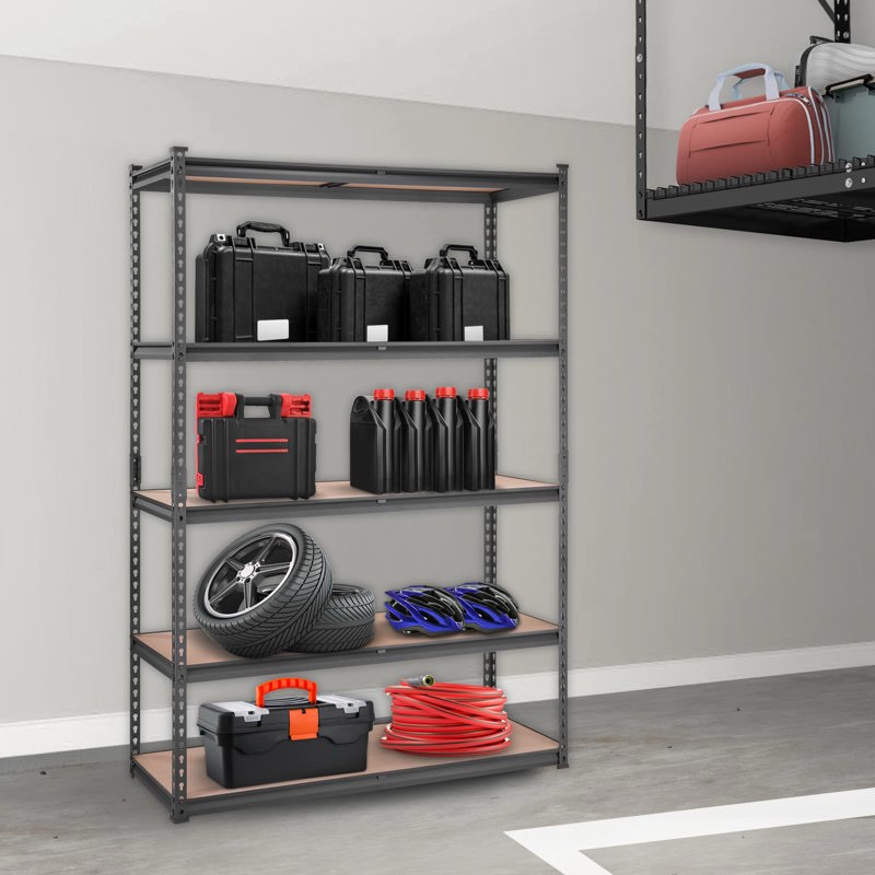Mariapaula Steel Height -Adjustable Shelving Unit 