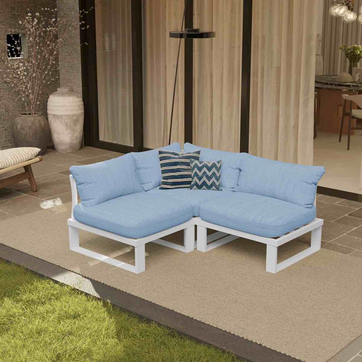 Anusri 3 - Person Outdoor Conversation Set with Cushions 