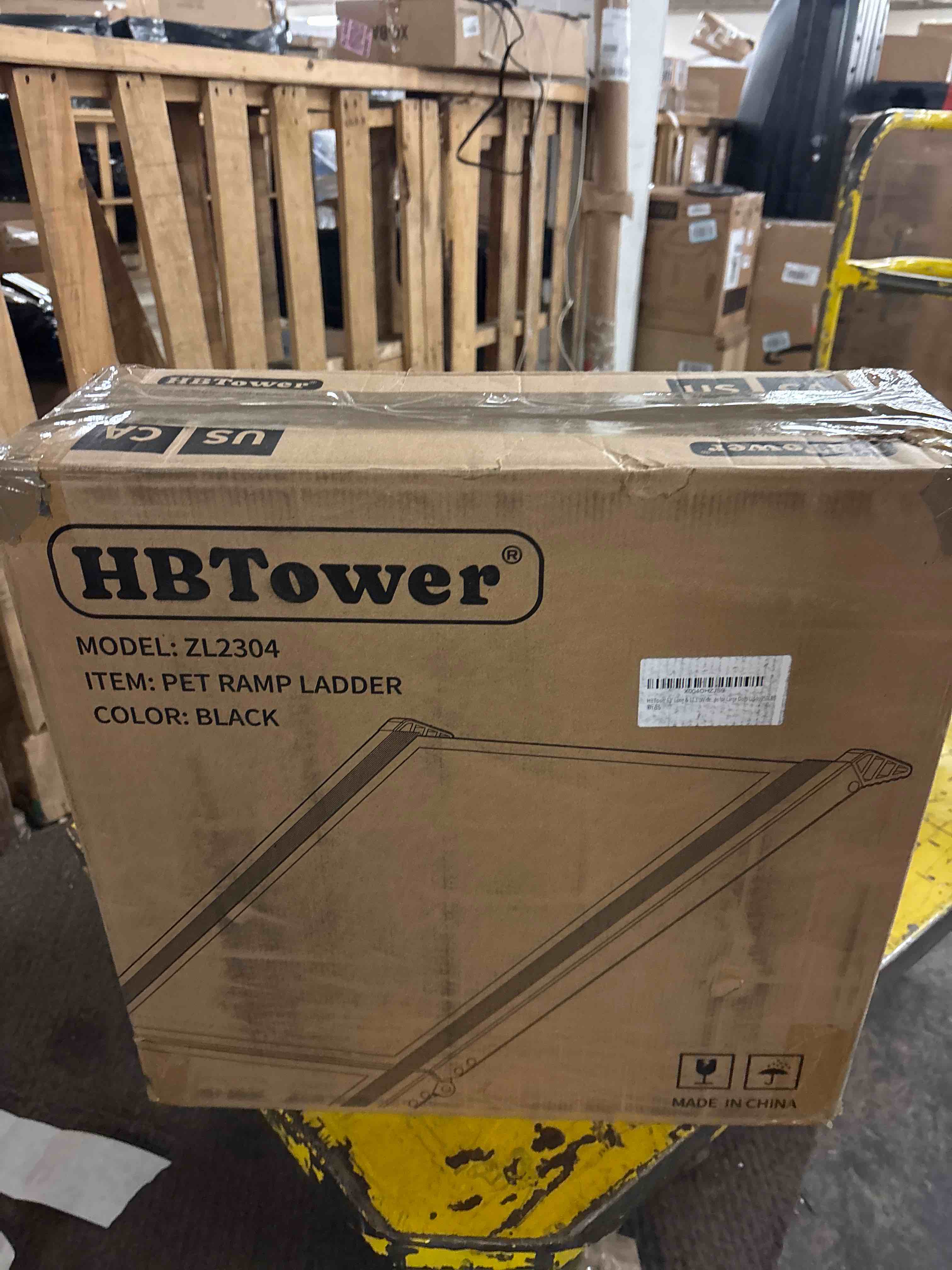 Condition photo showing New/Like New for HBTower 63" Long & 17.3" Wide Folding Dog Ramp for Car, SUV & Truck – Portable Pet Ramp with Non-Slip Surface, Extra Wide Steps for Large Dogs Up to 250LBS 63" L x 17.3" W