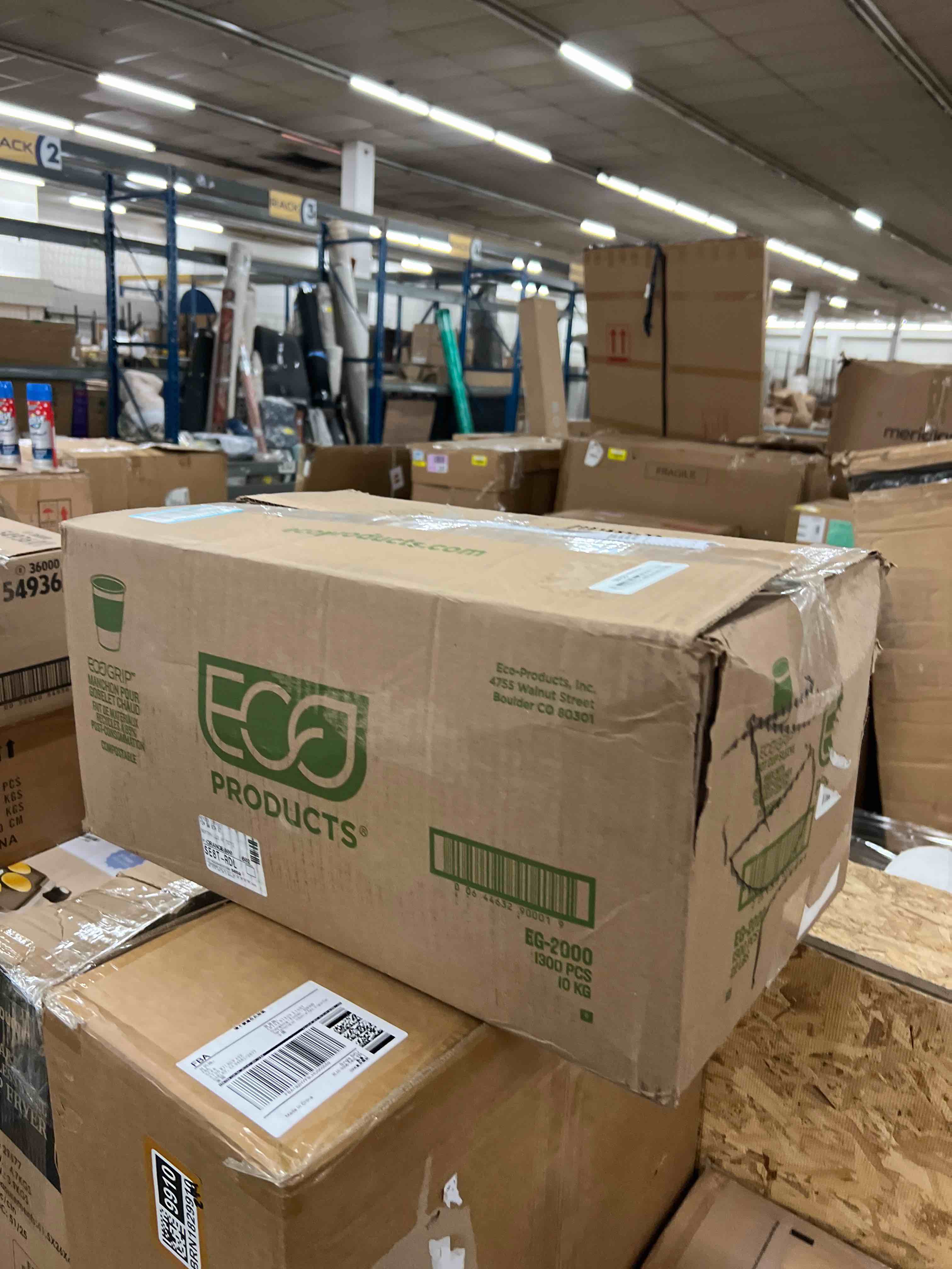 Condition photo showing New/Like New for Eco-Products EcoGrip Hot Cup Sleeves Bulk Pack