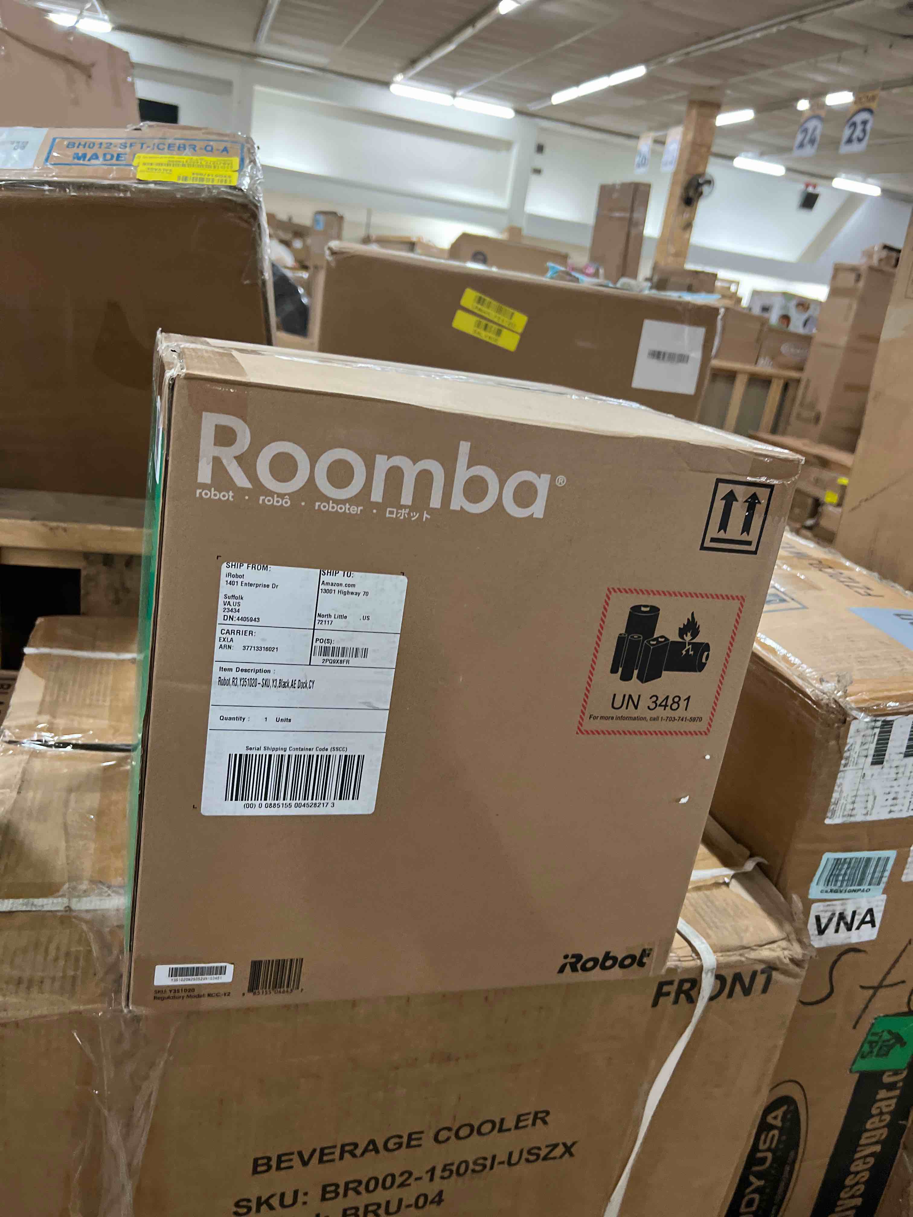 Condition photo showing New/Like New for iRobot Roomba 104 2in1 Vacuum & Mop Robot - Self-Empties for 75 Days, Intense Power-Lifting Suction, Vacuums All Floors, Ideal for Pet Hair, LiDAR Smart Navigation Mapping, Mops Hard Floors