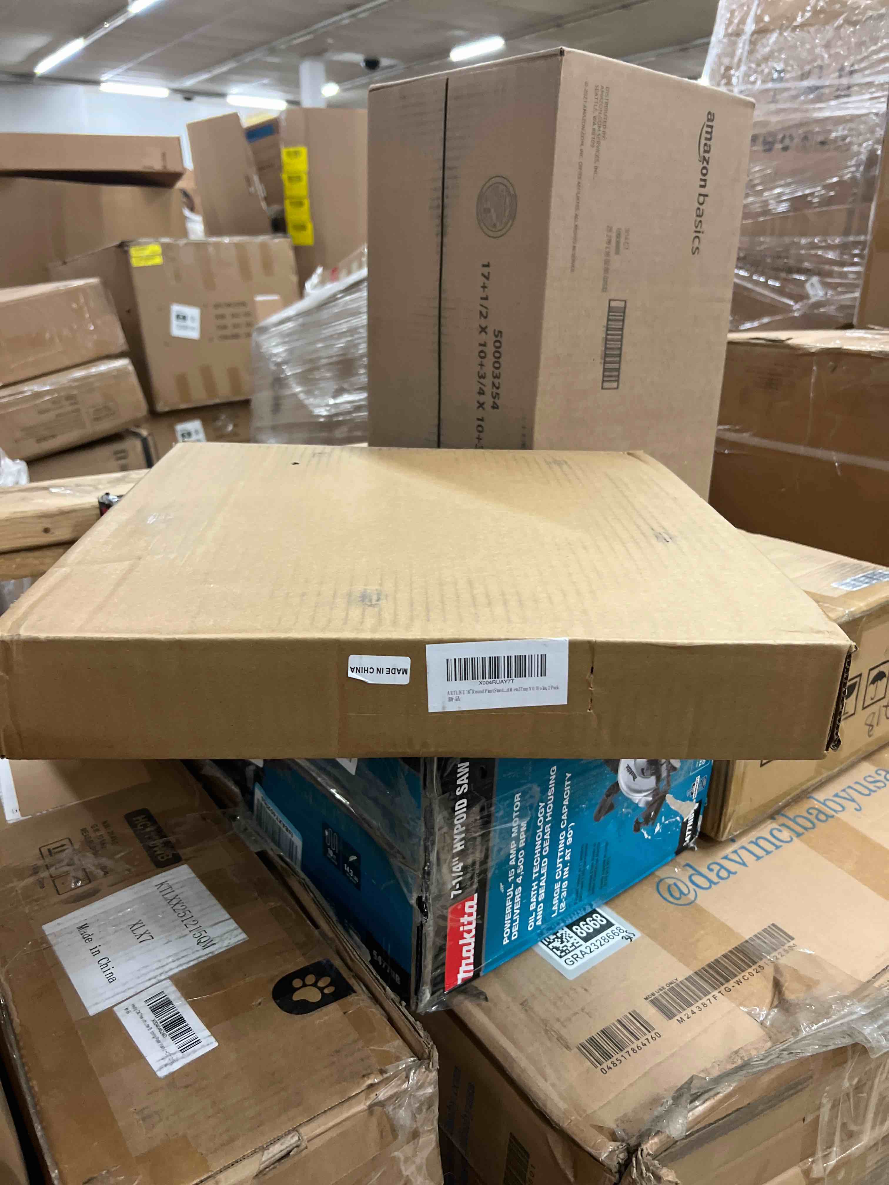 Condition photo showing New/Like New for ARTLINE 16" Round Plant Stand with Lockable Wheels, 420lbs Heavy Duty for Indoor Outdoor, Large Rolling Dolly Planter Caddy on Casters to Carry Potted Flower Pot, Round Metal Tray NO Holes, 2 Pack 16" Bronze 2 Pack